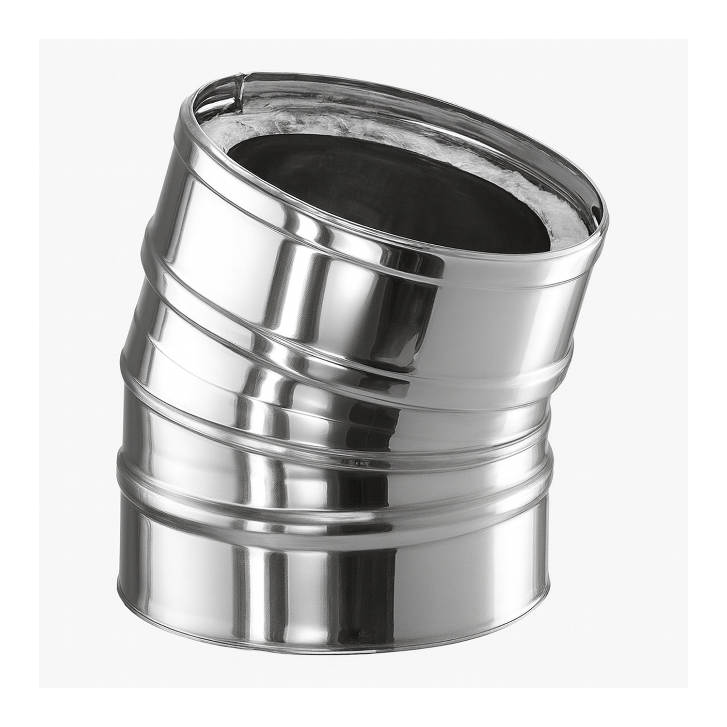 Schiedel ICS Bogen 15° Ø150 mm doppelwandig glänzend