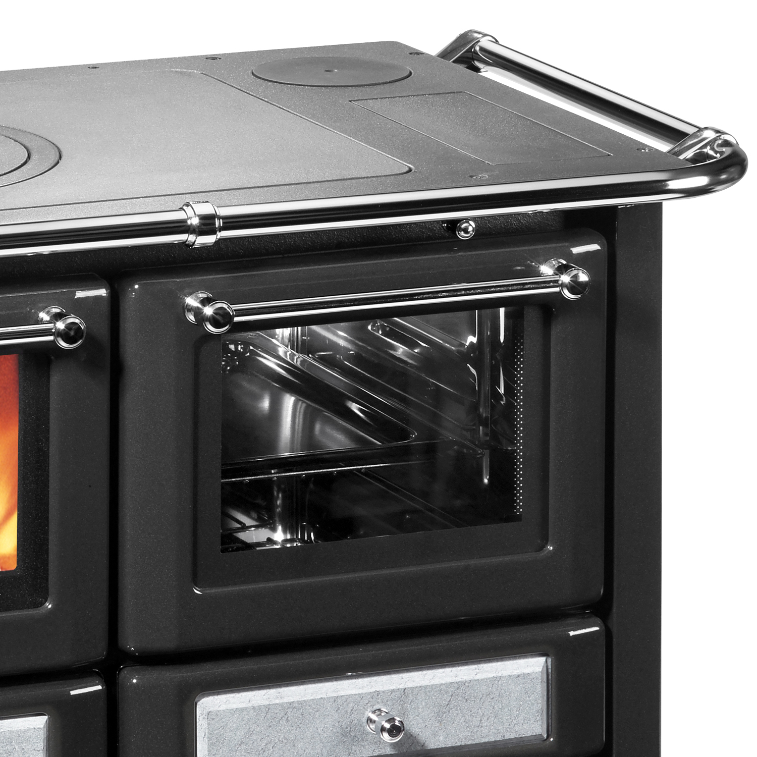 Westminster K 85 F Küchenofen Naturstein, Backfach rechts Westminster K 85 F Küchenofen Naturstein, Backfach rechts