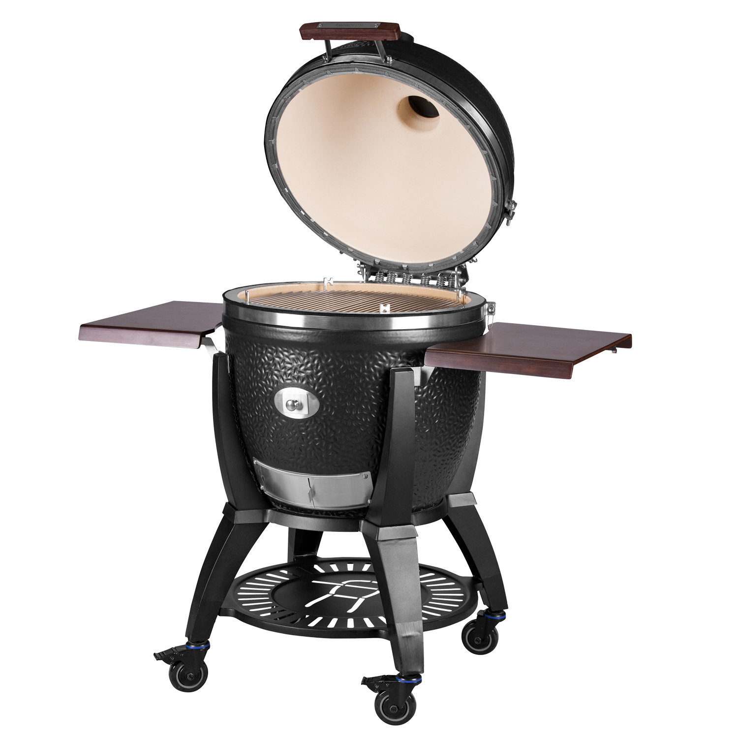 MONOLITH Avantgarde LeCHEF Keramikgrill Schwarz + Gestell mit Seitentischen MONOLITH Avantgarde LeCHEF Keramikgrill Schwarz + Gestell mit Seitentischen