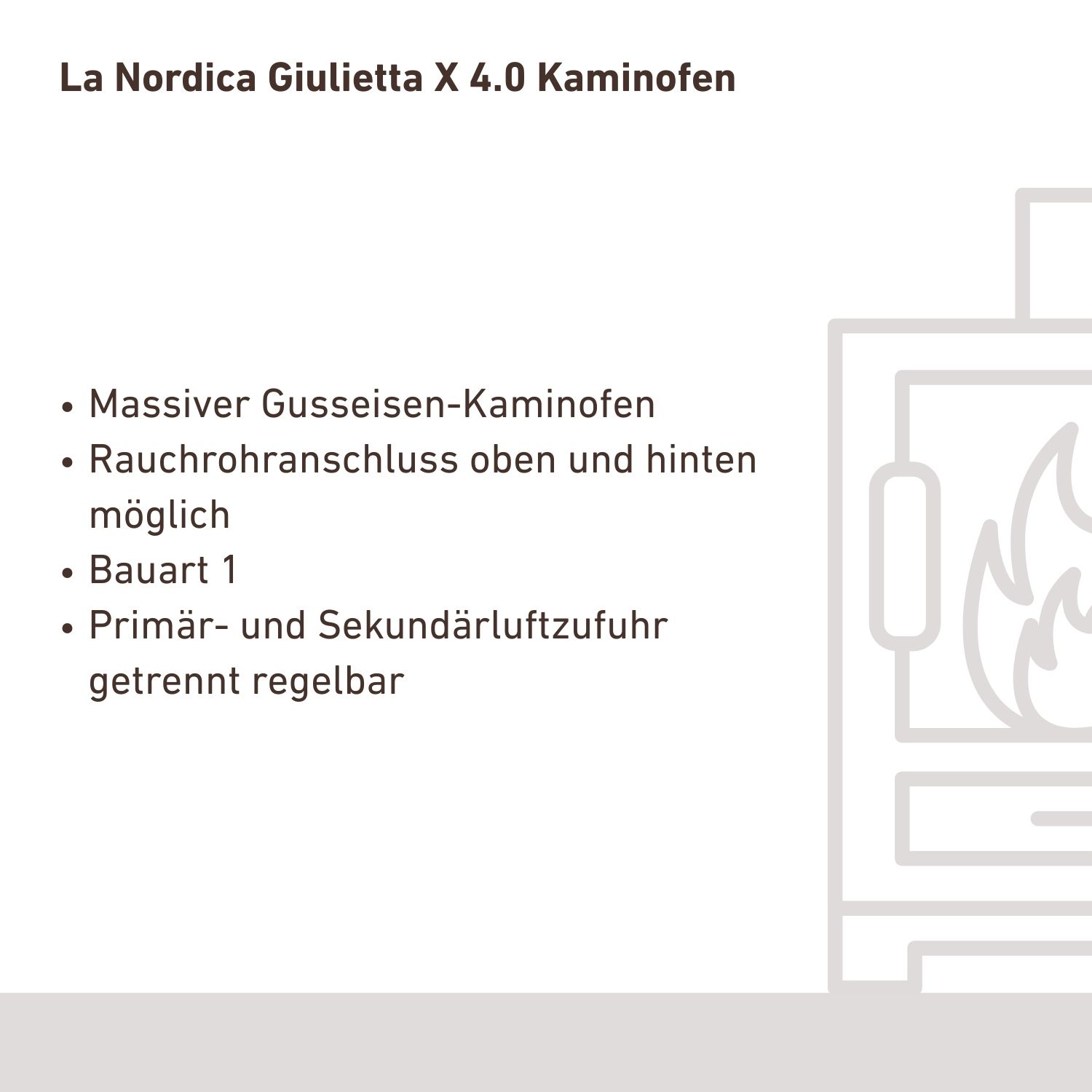 La Nordica Giulietta X 4.0 Kaminofen