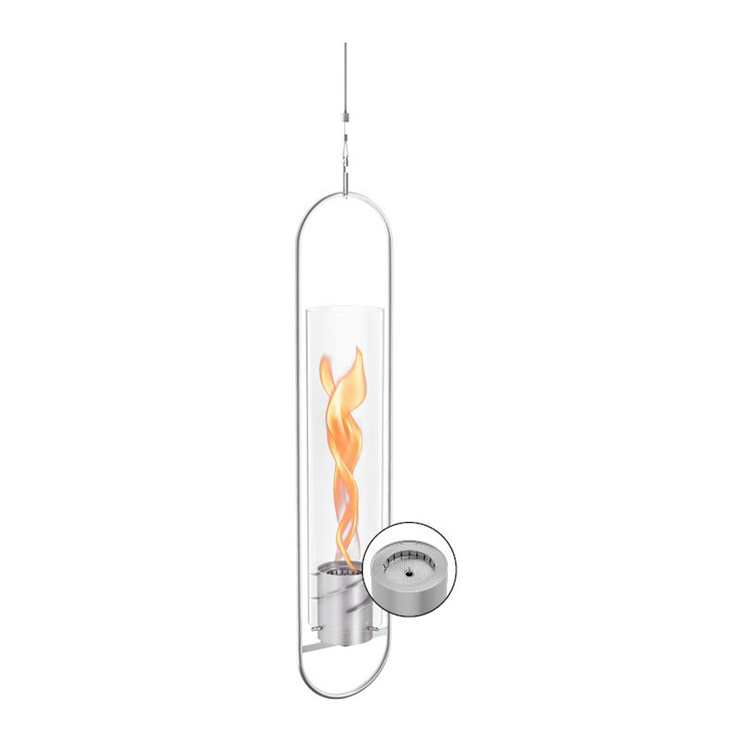 höfats SPIN 1200 Hängefeuer silber