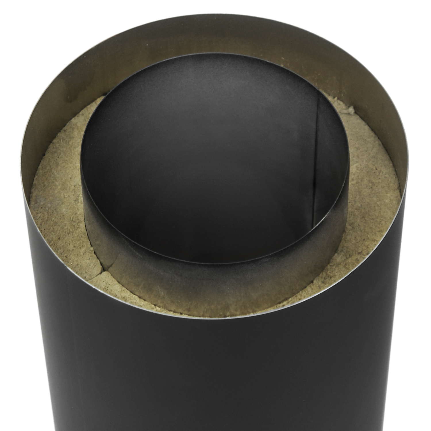 Raik Coltherm Längenelement 150mm schwarz doppelwandig L: 500mm für Rauchrohr / Ofenrohr