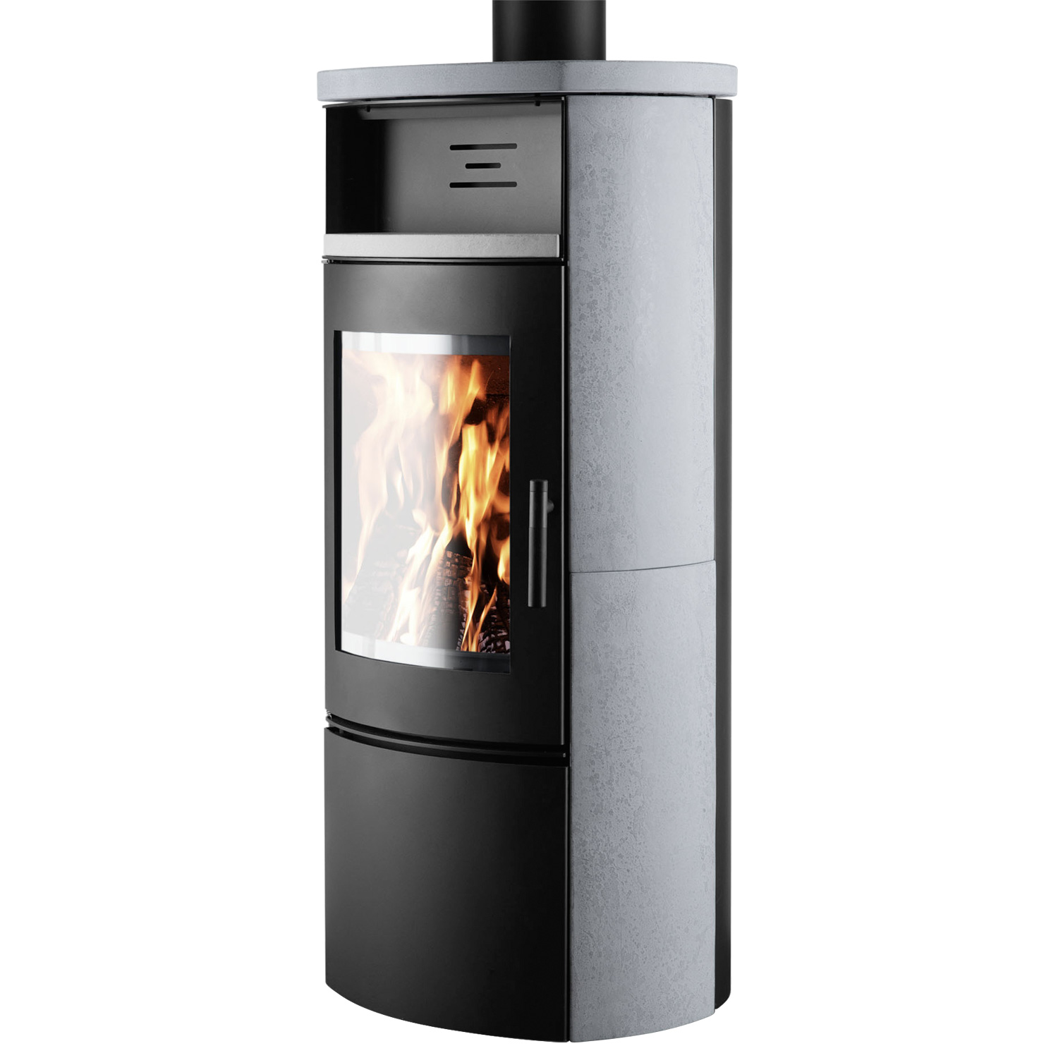 Eurohr Xero Kaminofen Schwarz / Speckstein-Optik Eurohr Xero Kaminofen Schwarz / Speckstein-Optik