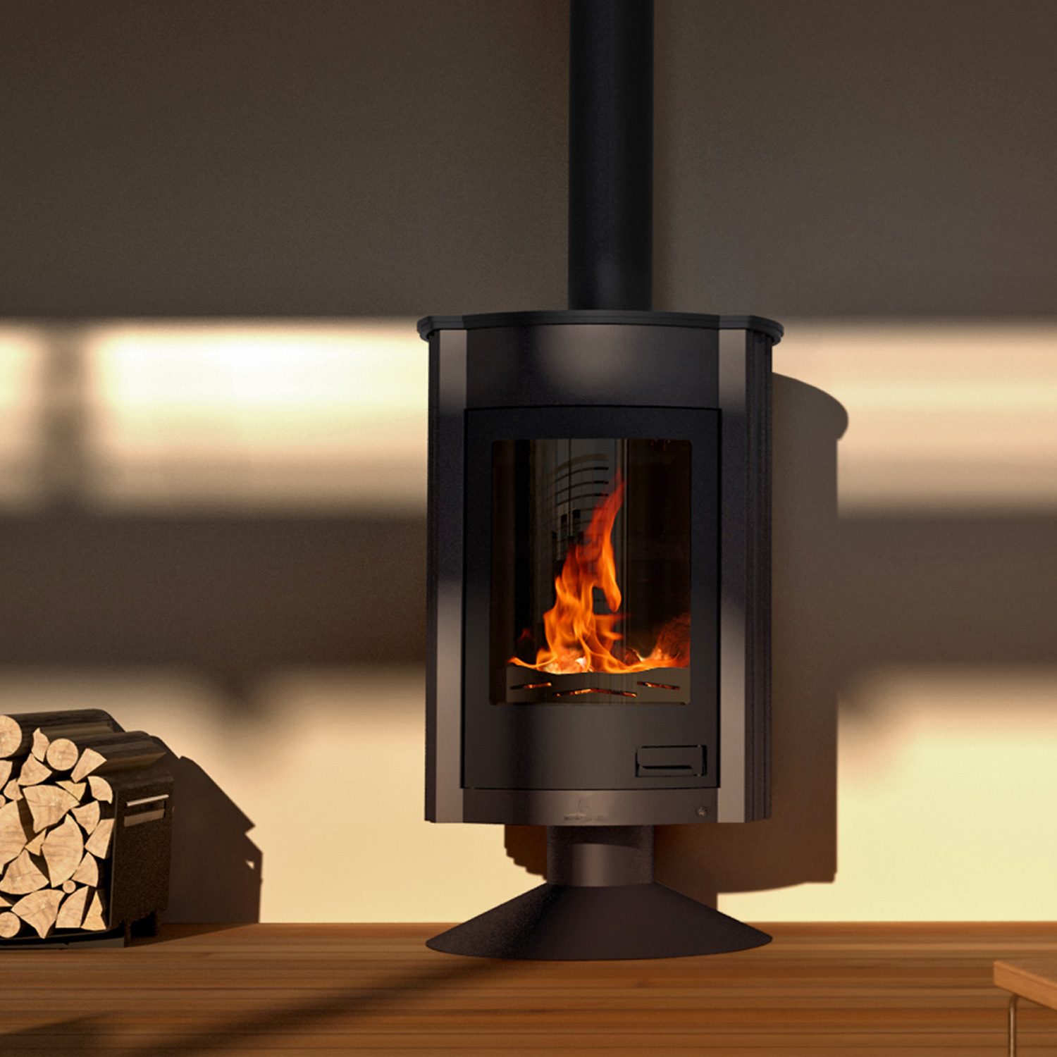 Warmluftofen Masterflamme Medie II Black Warmluftofen Masterflamme Medie II Black