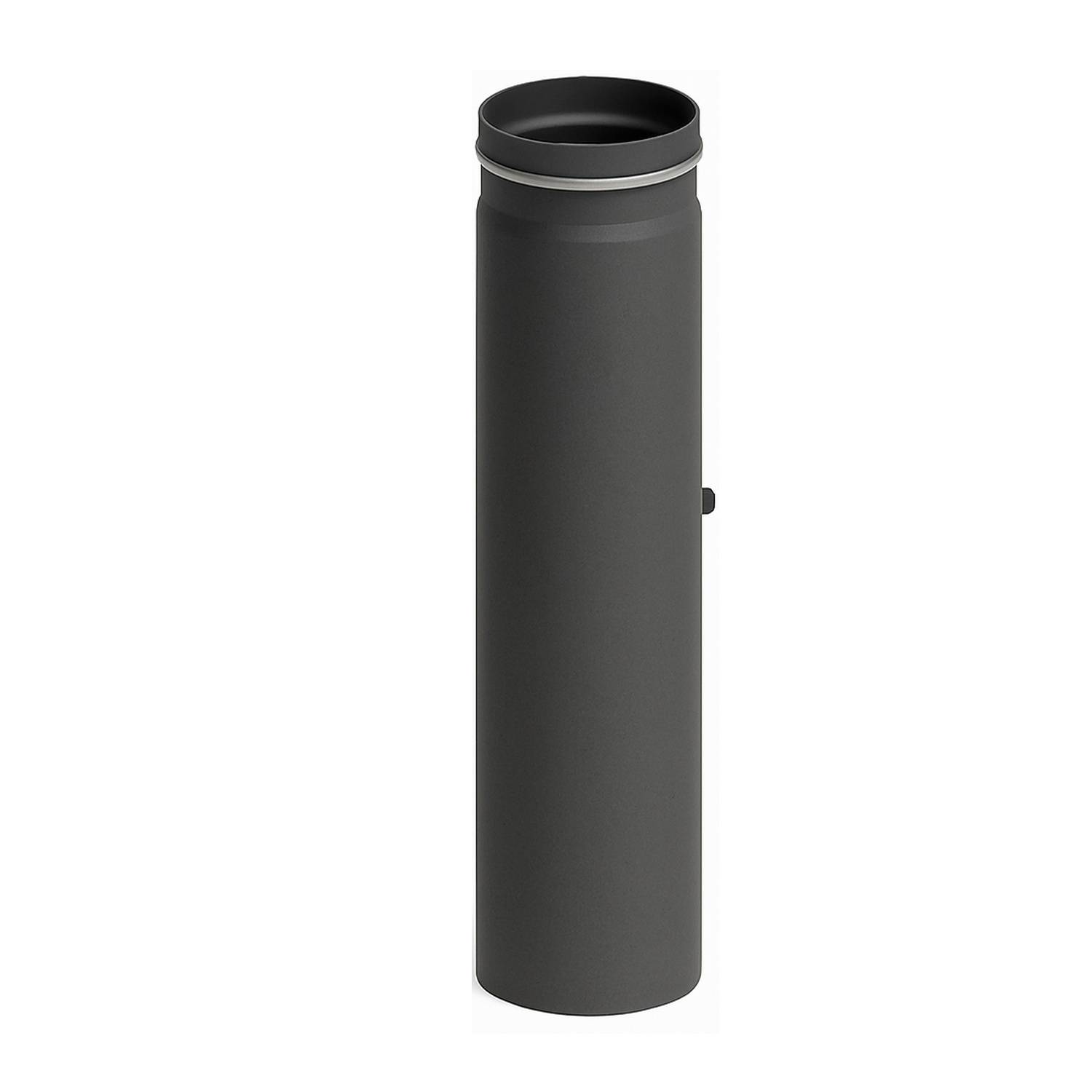Raik Lifestyle Längenelement Durchmesser 150x500x2,00mm eingezogen mit eingelegter Tür mit Dichtung für Rauchrohr/ Ofenrohr