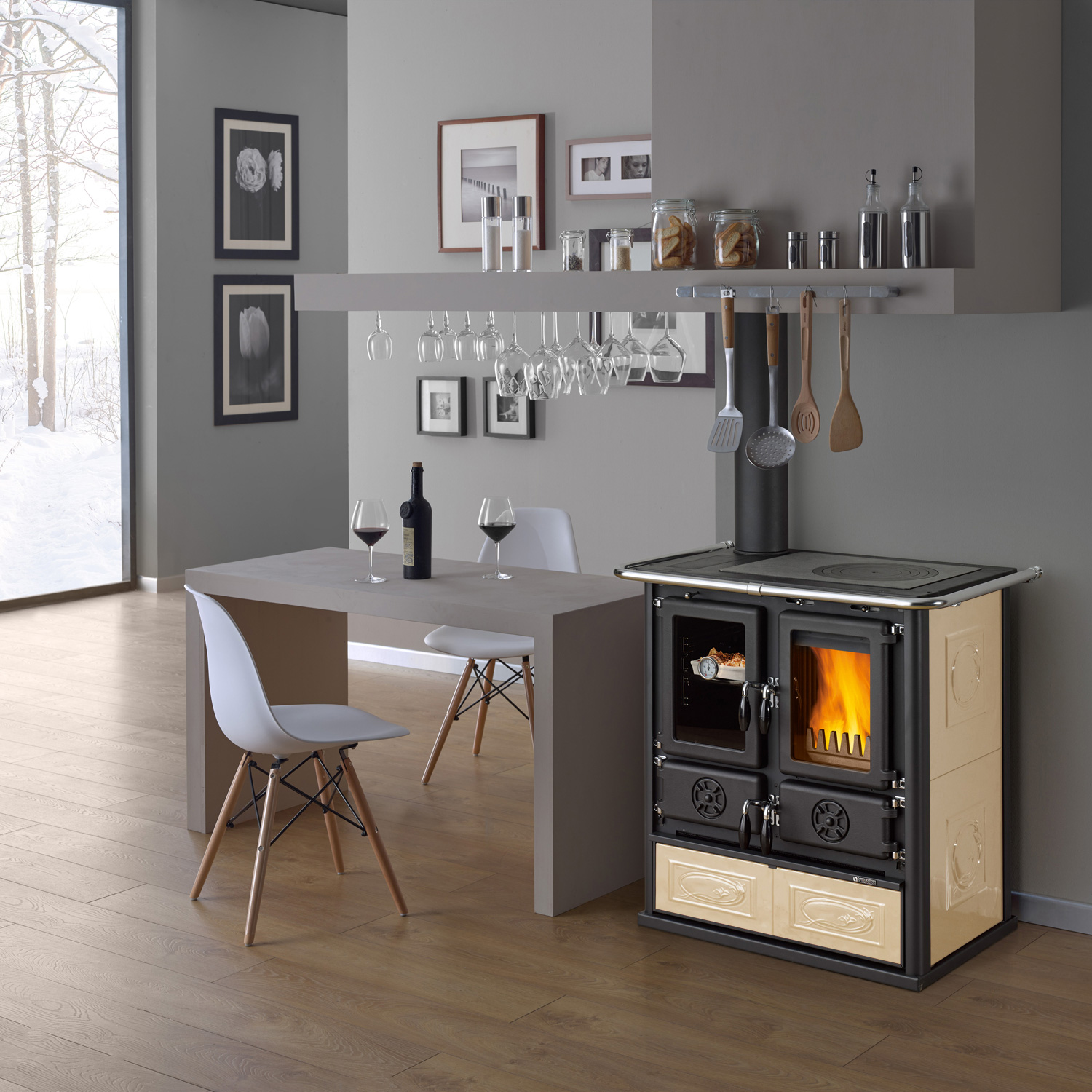 La Nordica Rosetta SX.16 Küchenofen Liberty Panna