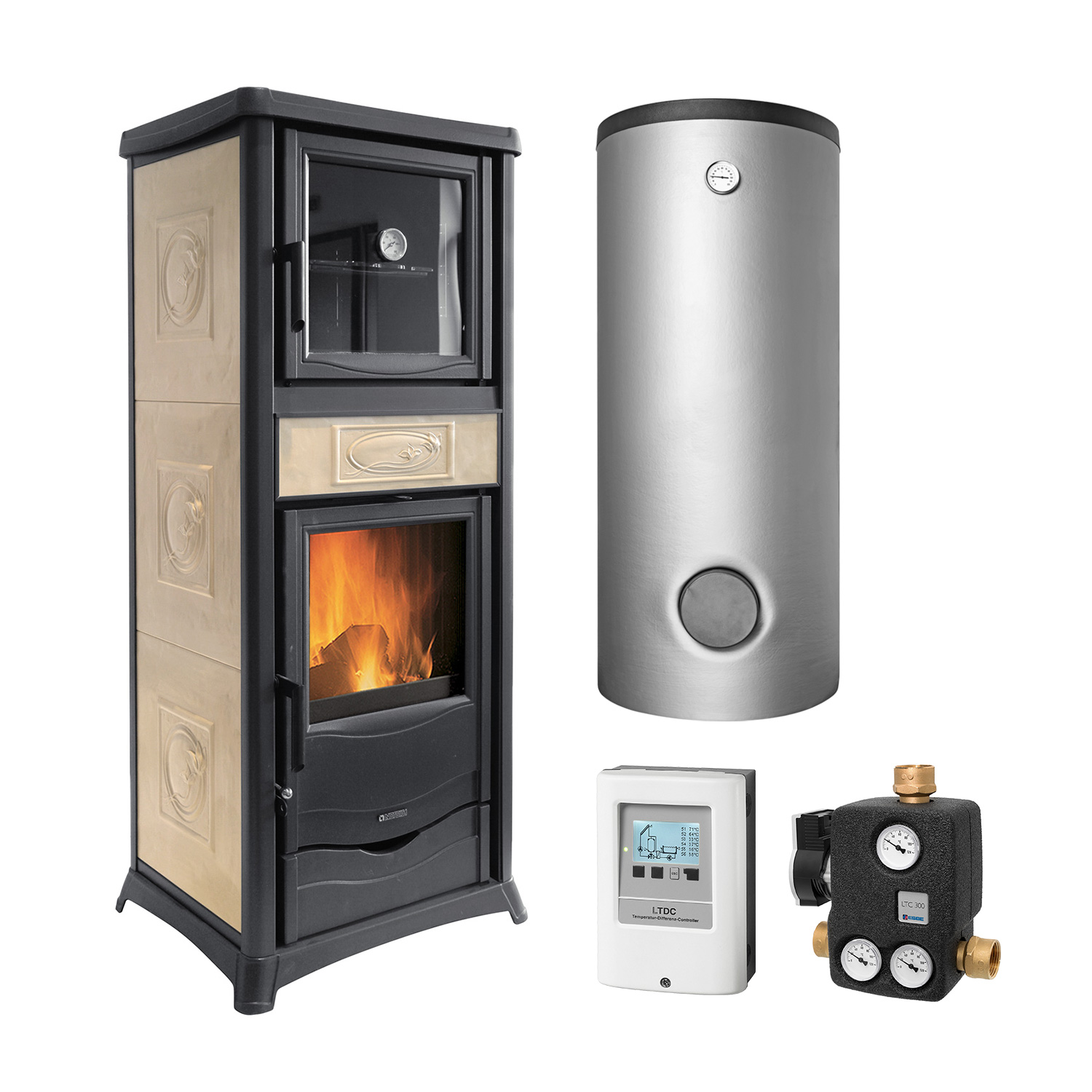 La Nordica Termorossella Plus DSA Forno 4.0 Liberty Panna Set + Pufferspeicher TPSM 825