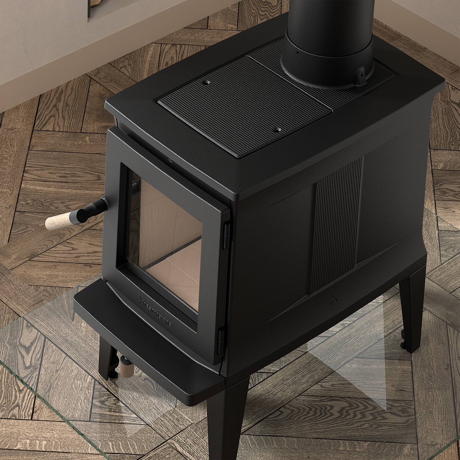 Hergom E20 Green Mountain Kaminofen Gusseisen schwarz Hergom E20 Green Mountain Kaminofen Gusseisen schwarz