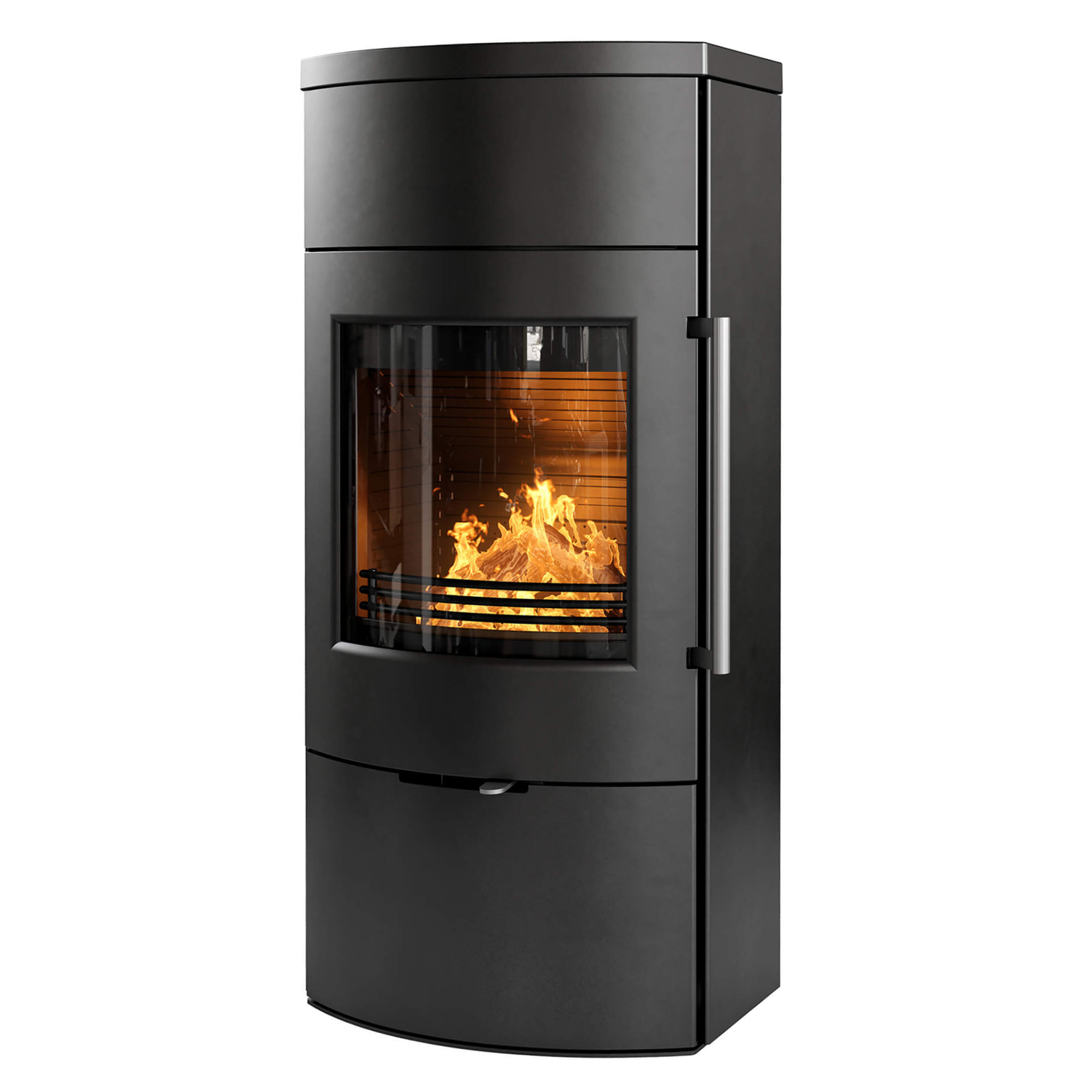 TermaTech TT80 Kaminofen Stahl Schwarz Rauchrohr oben / hinten TermaTech TT80 Kaminofen Stahl Schwarz Rauchrohr oben / hinten