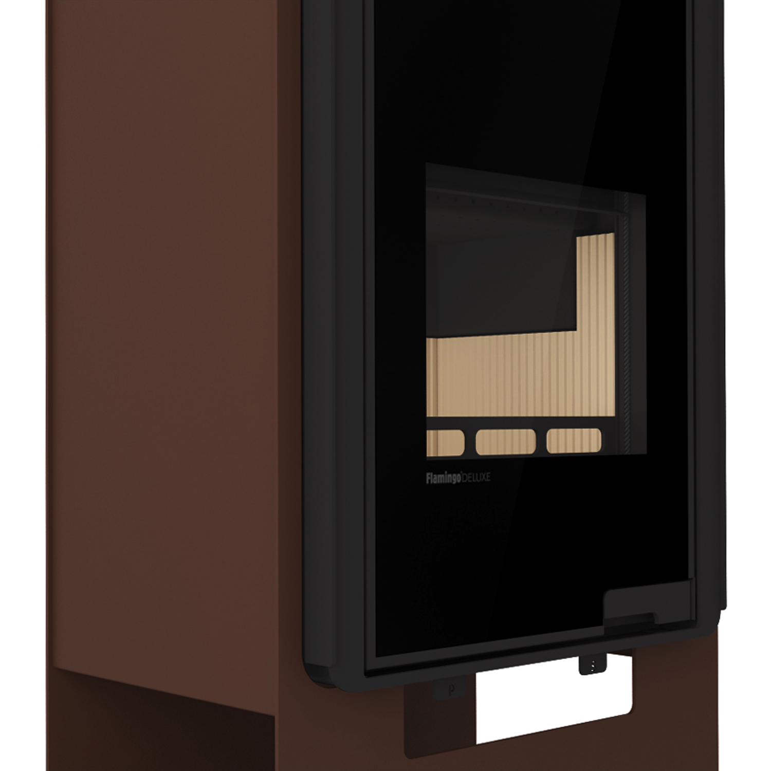 HS Flamingo Deluxe Singa Kaminofen Braun