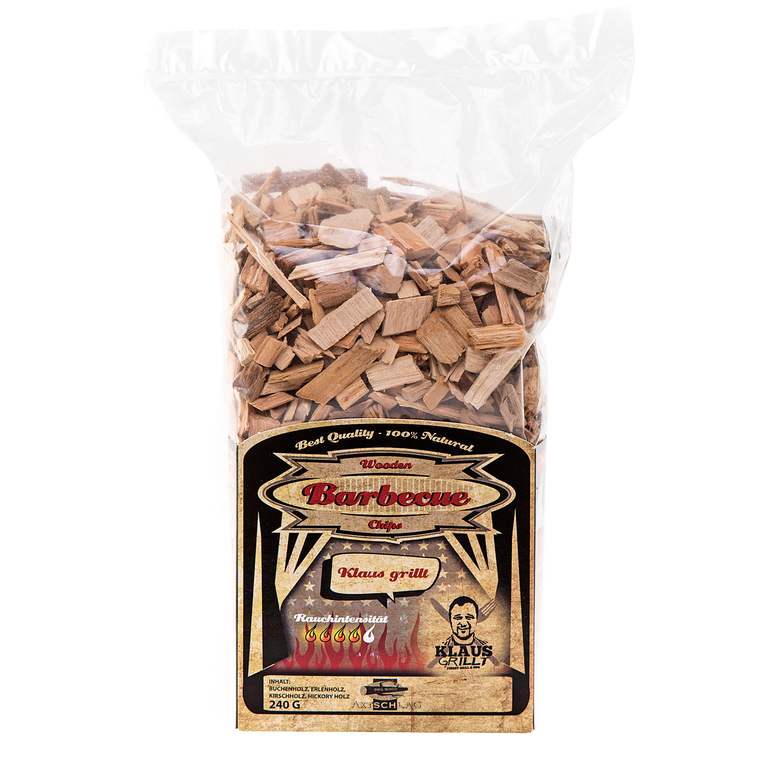 Axtschlag Wood Smoking Chips Klaus Grillt 240 g Axtschlag Wood Smoking Chips Klaus Grillt 240 g