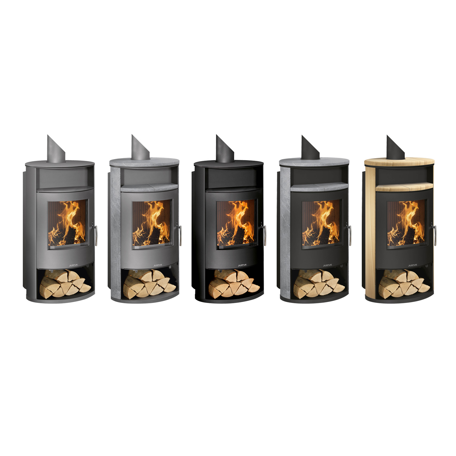 Justus Island Aqua II Wasserführender Kaminofen Stahl Schwarz / Speckstein Justus Island Aqua II Wasserführender Kaminofen Stahl Schwarz / Speckstein