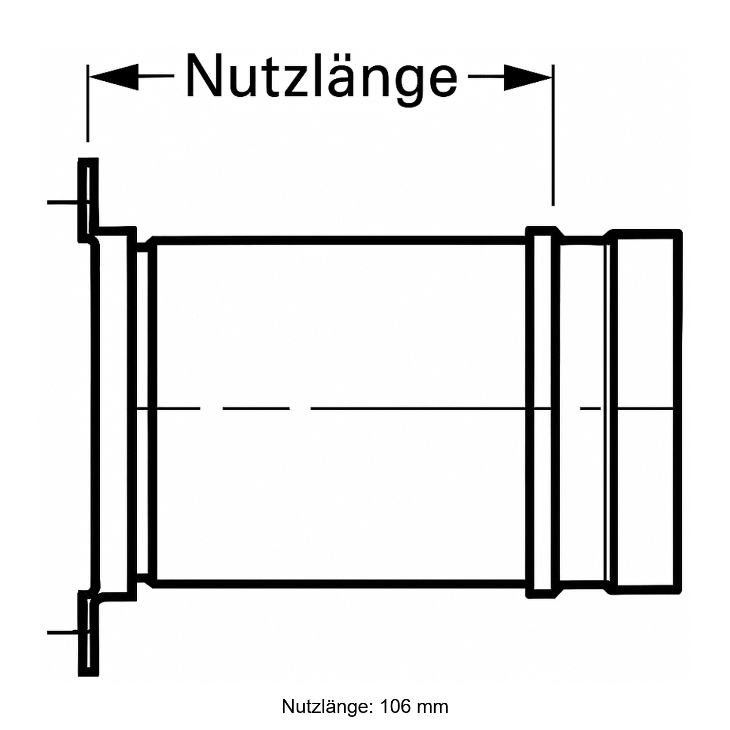 Schiedel PRIMA PLUS Anschluss Ø130 mm für T-Stück einwandig matt