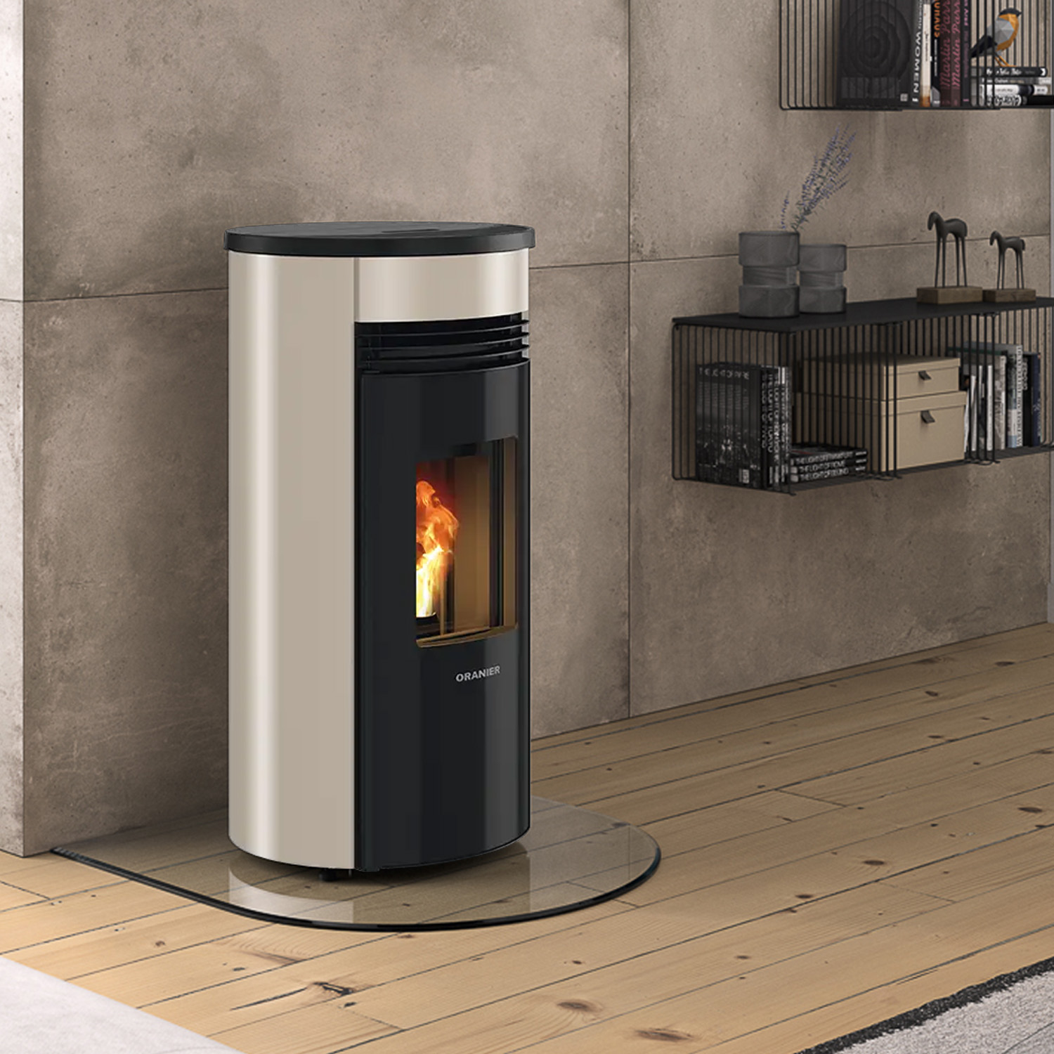 Oranier Sando 50 Pelletofen Taupe