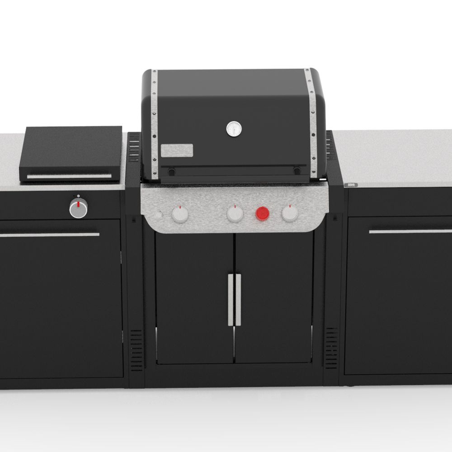 Weber BBQ Kitchen Anbaukit Genesis 300 Serie Model 2022 inkl. Schraubenset