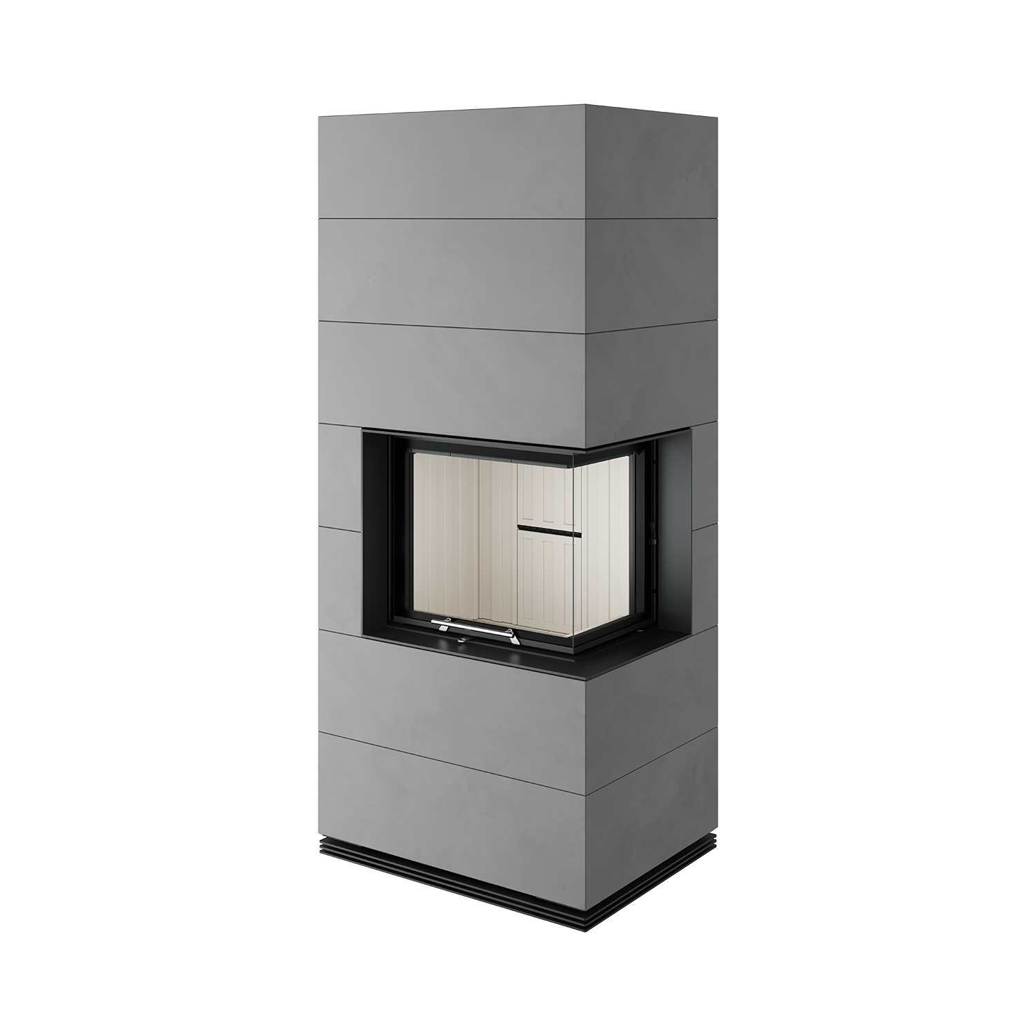 Spartherm SIM Varia 2R-55h Kaminbausatz RLU Feinbeton gespachtelt 2/3