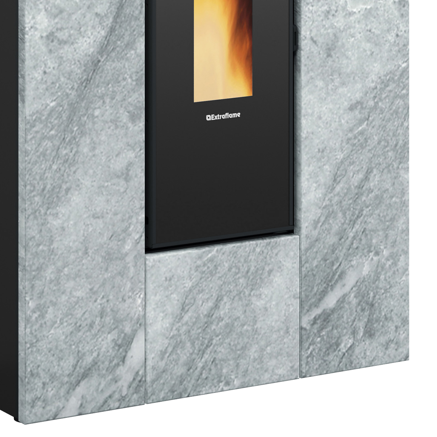 Extraflame Marilena Plus 5.0.16 Pelletofen Stahl Naturstein