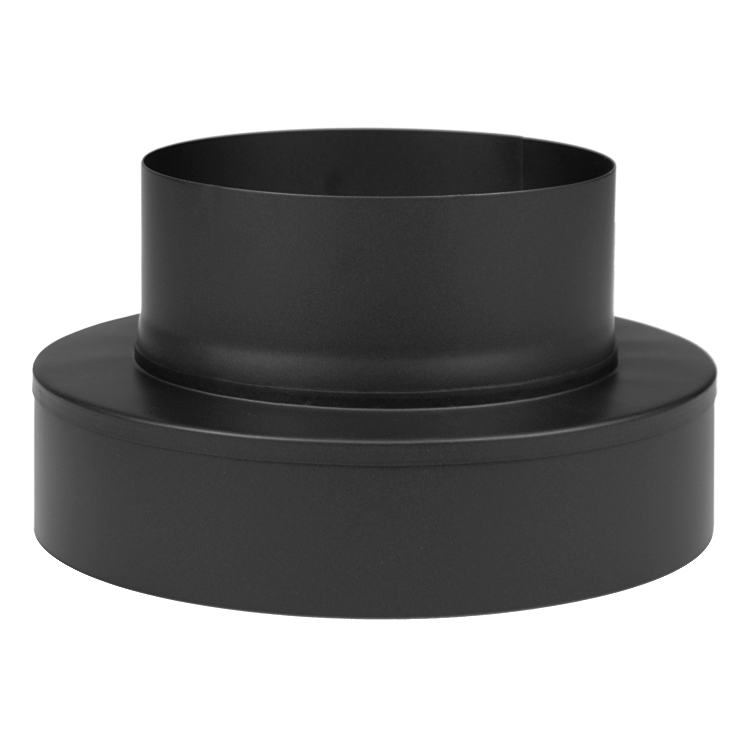 Raik Coltherm Übergang 150mm schwarz doppelwandig von DW auf EW für Rauchrohr / Ofenrohr