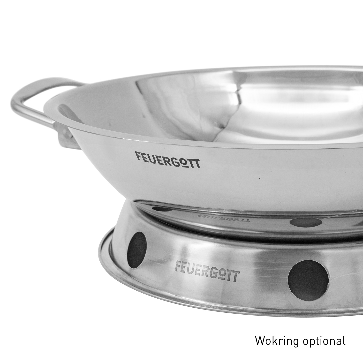 Feuergott Wok Edelstahl
