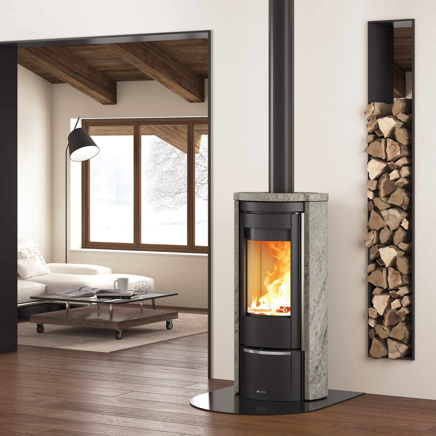 La Nordica Prestige Line Liu 16 Pietra Kaminofen Naturstein