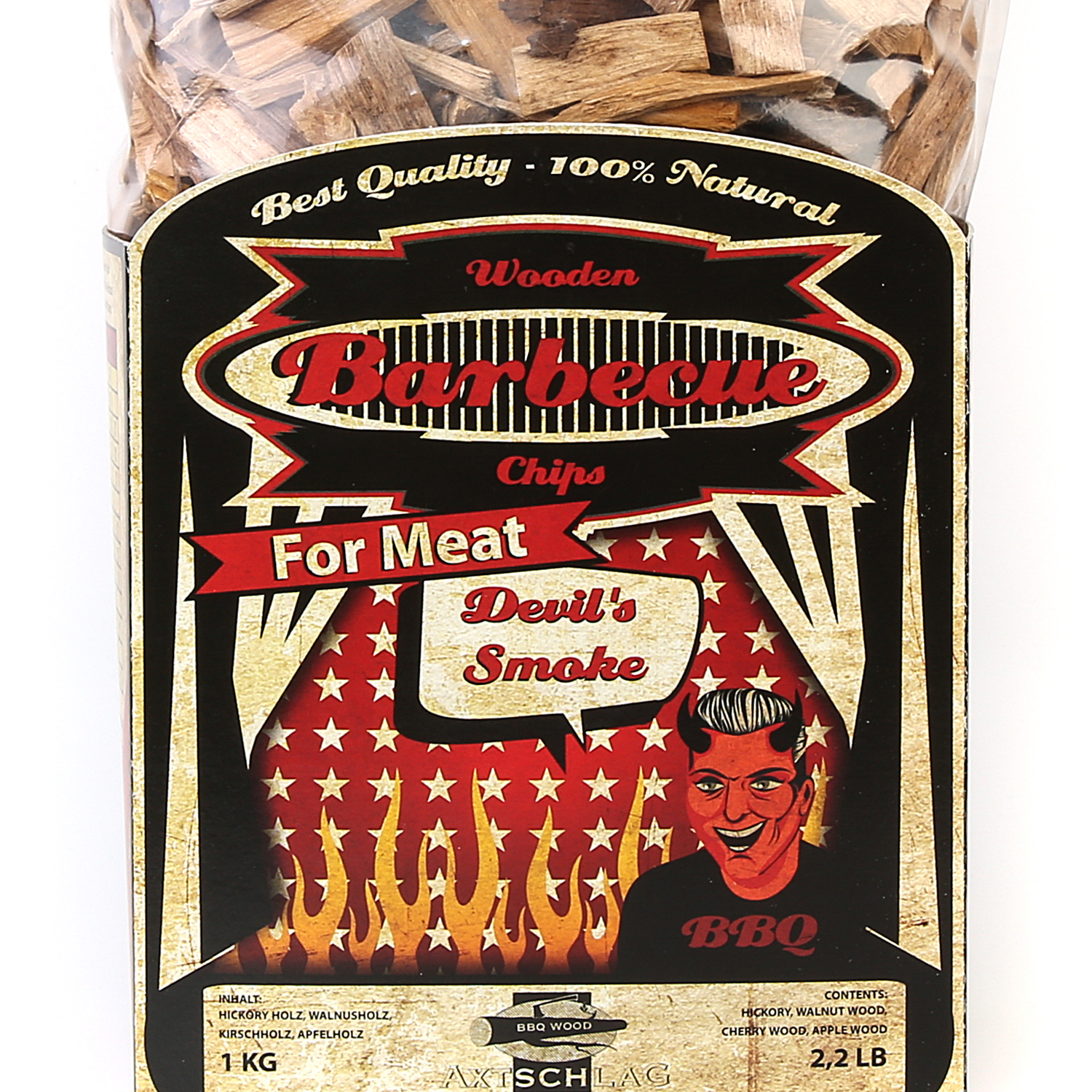 Axtschlag Wood Smoking Chips Devil´s Smoke 1 kg Axtschlag Wood Smoking Chips Devil´s Smoke 1 kg