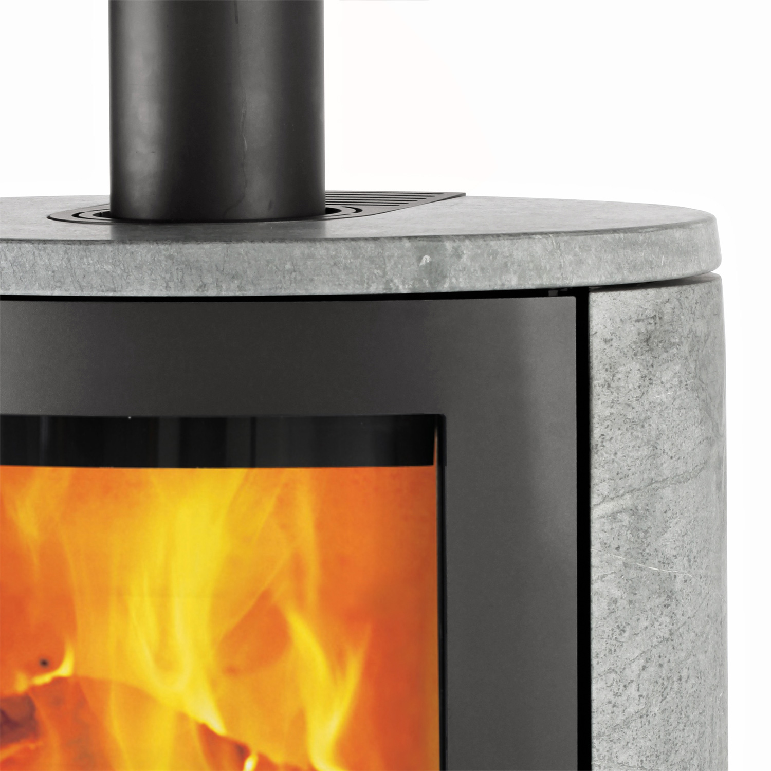 TermaTech TT22HS Kaminofen Speckstein | Front Schwarz TermaTech TT22HS Kaminofen Speckstein | Front Schwarz