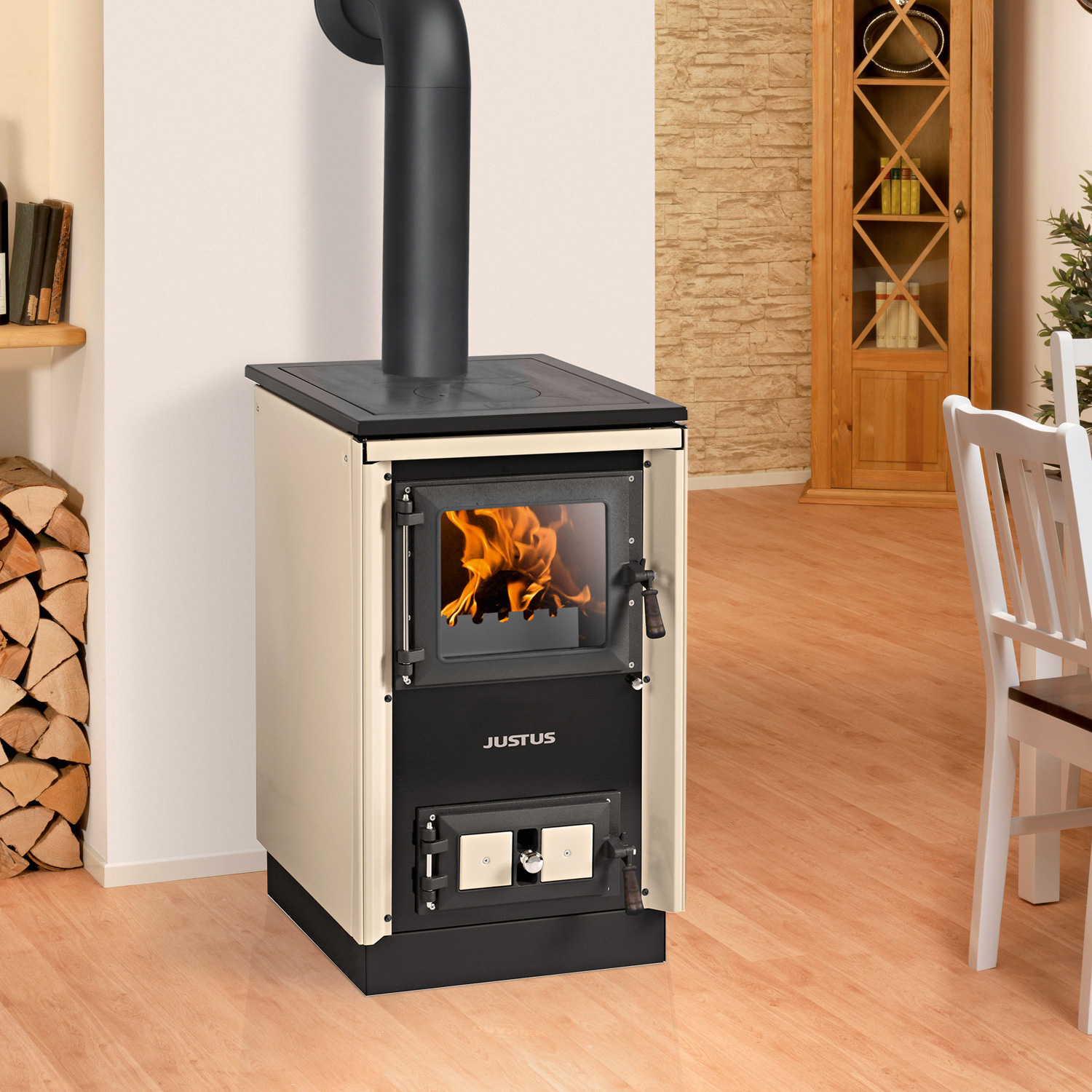 Justus Rustico-50 2.0 Küchenofen Creme Justus Rustico-50 2.0 Küchenofen Creme