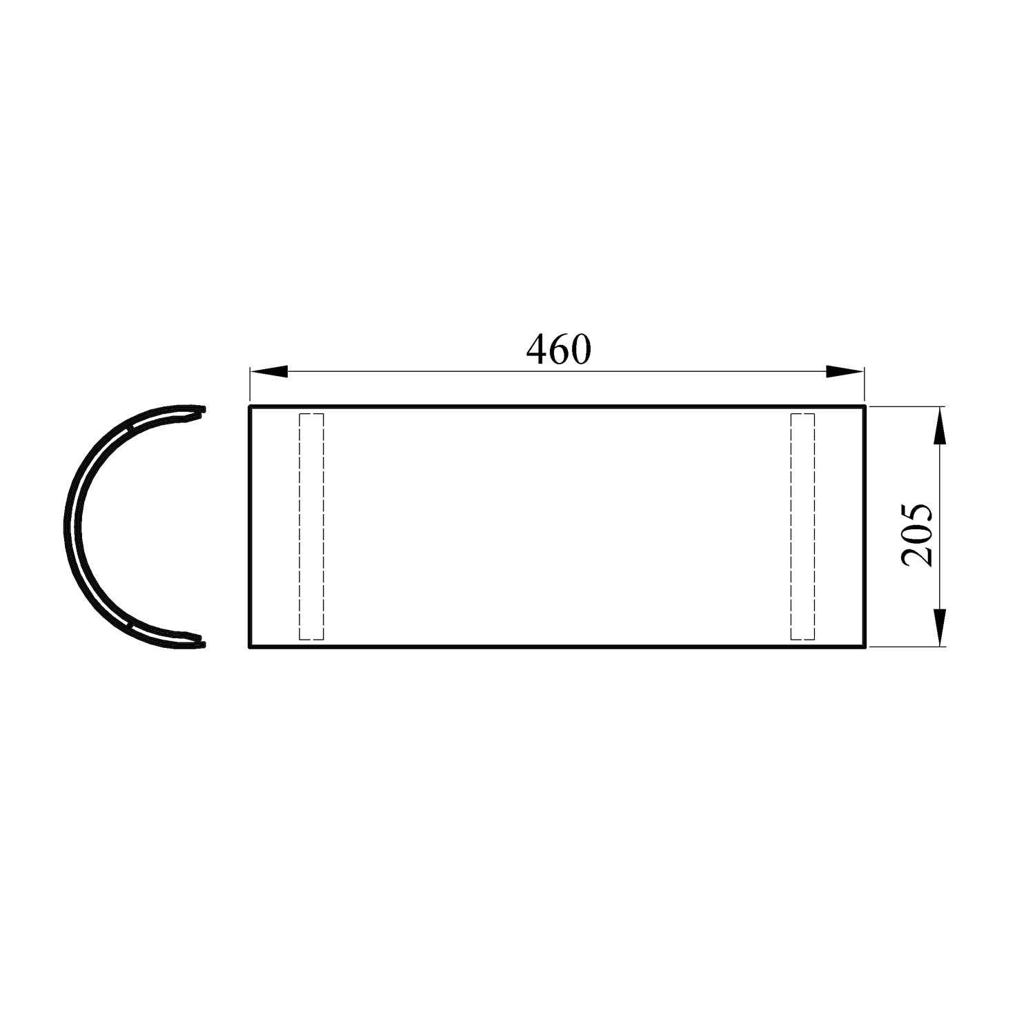 Raik Basic Thermoschild 160mm schwarz Rauchrohr L: 460mm für Rauchrohr / Ofenrohr