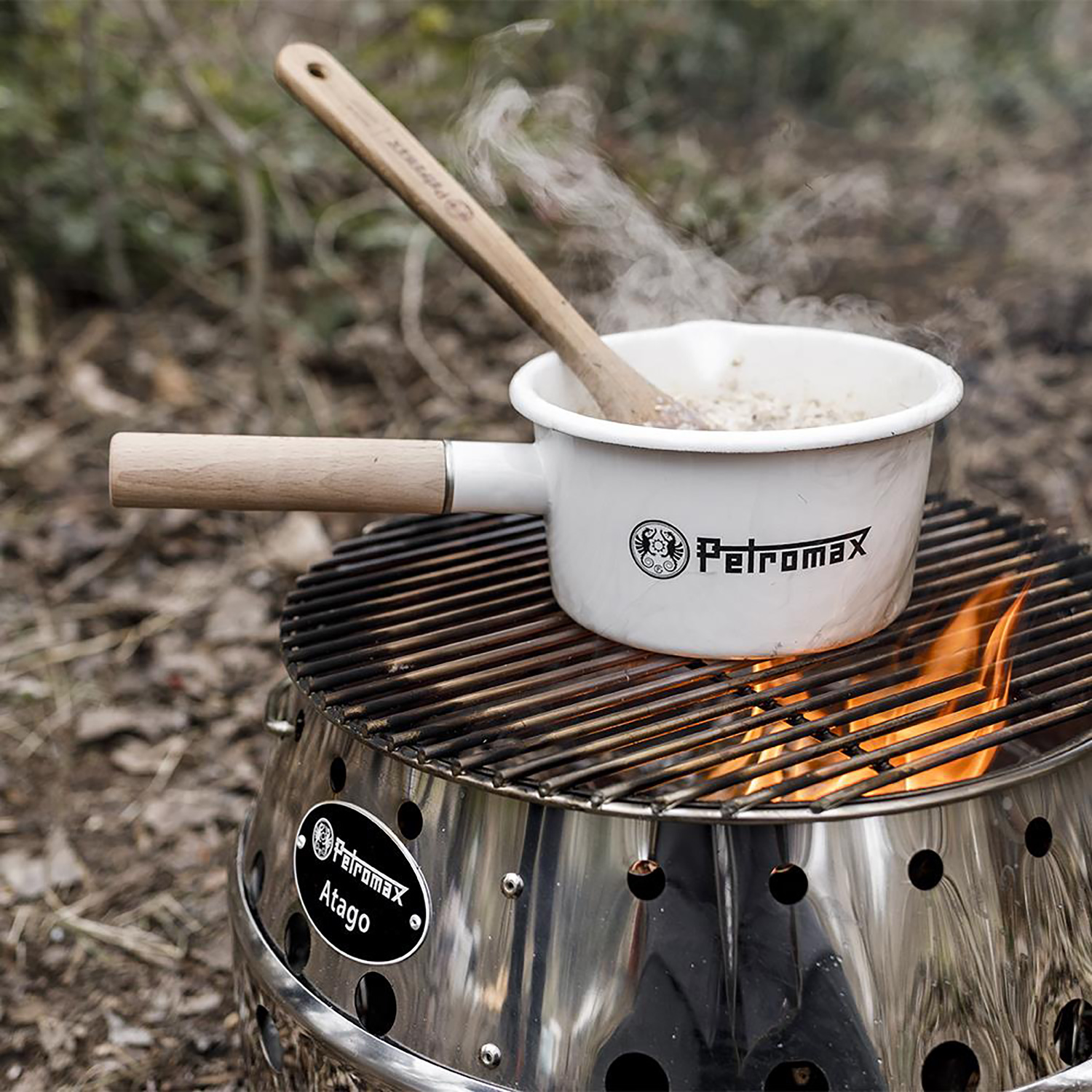 Petromax Emaille-Stieltopf Weiß 1 Liter Petromax Emaille-Stieltopf Weiß 1 Liter