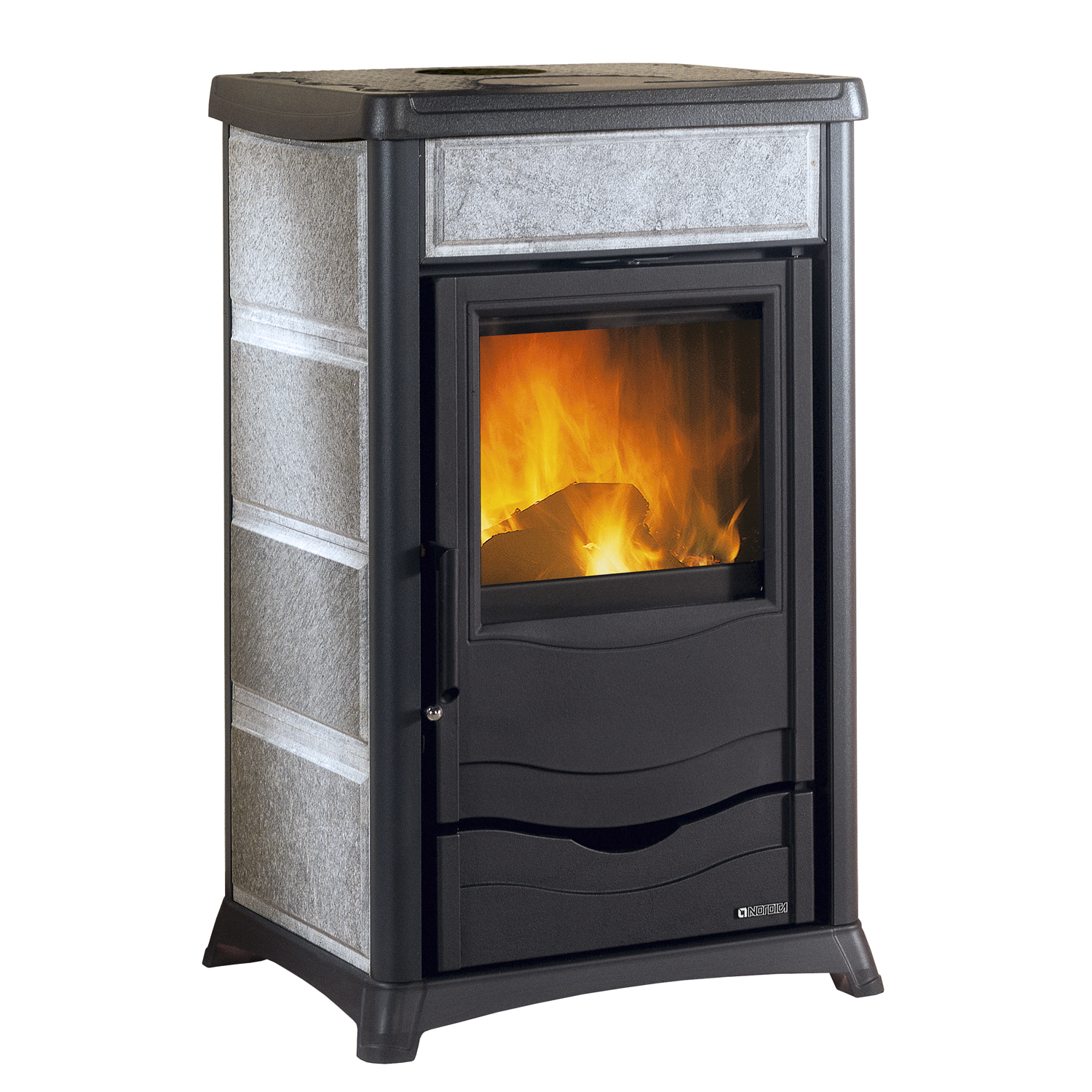 La Nordica Termorossella Plus EVO DSA 16 Speckstein + Solarthermie-Set 4 (15,17 m²) + Pufferspeicher TPSR 825 + SWT