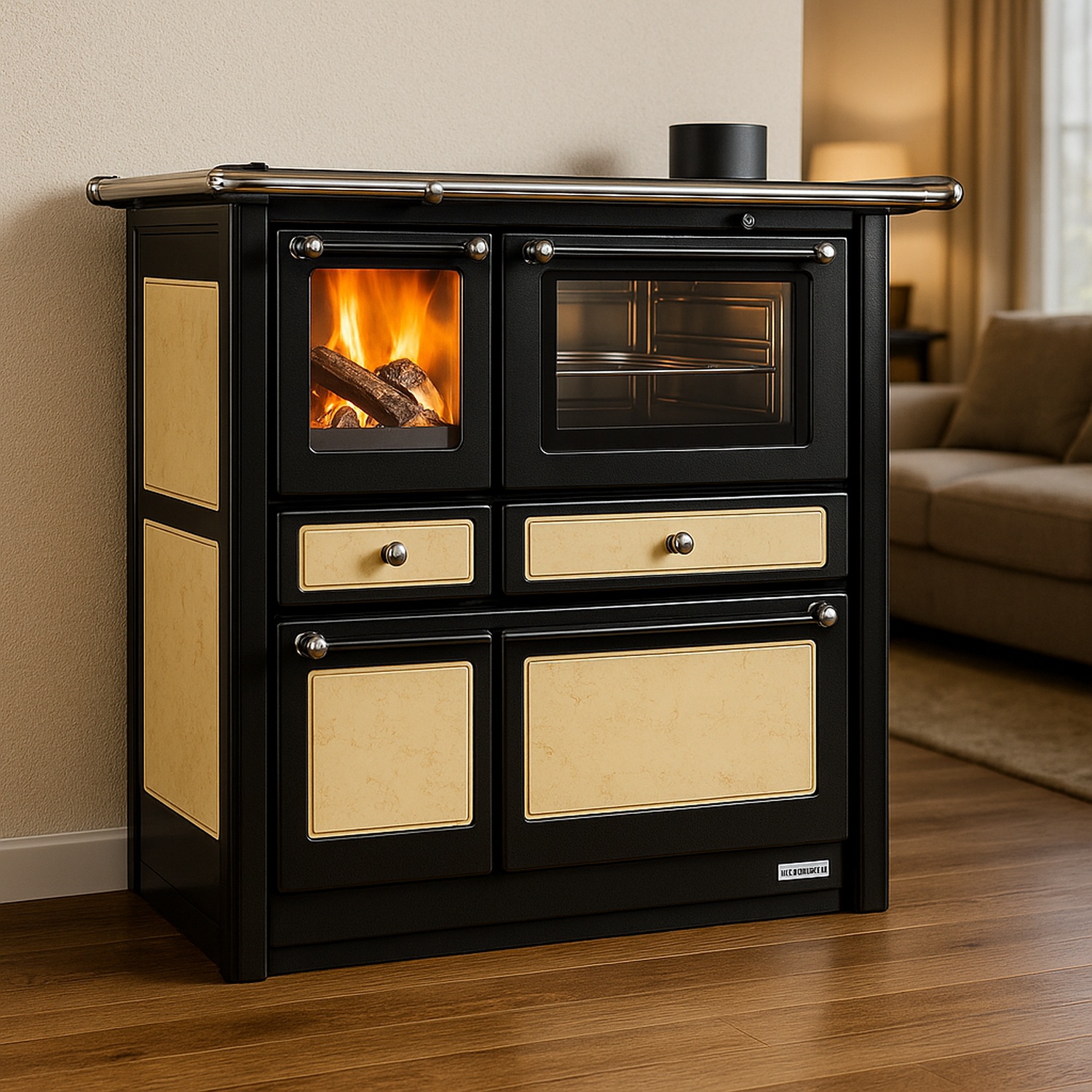 Westminster Holzherd K 85 F II antik Rauchrohranschluss rechts