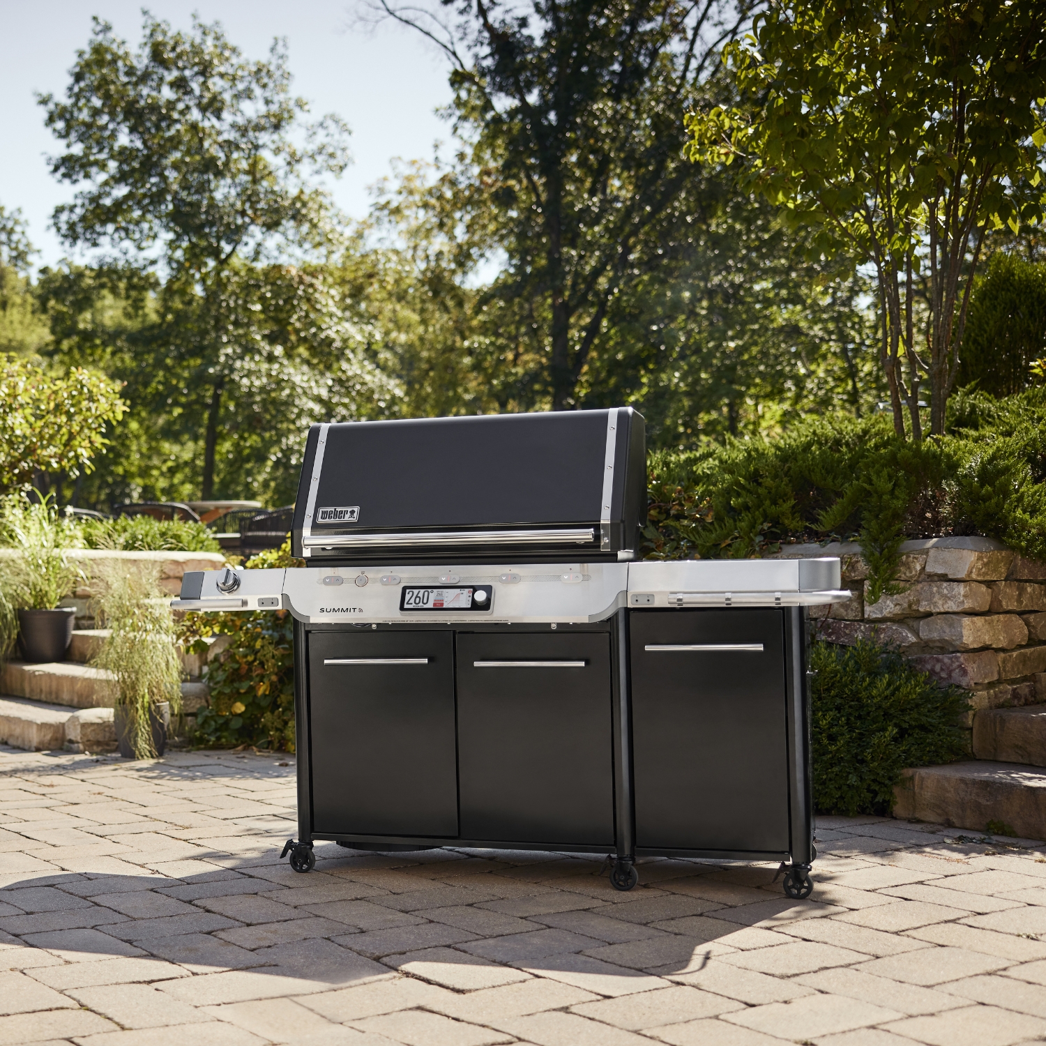 Weber Summit FS38X E Smart Gas-Grillstation Schwarz