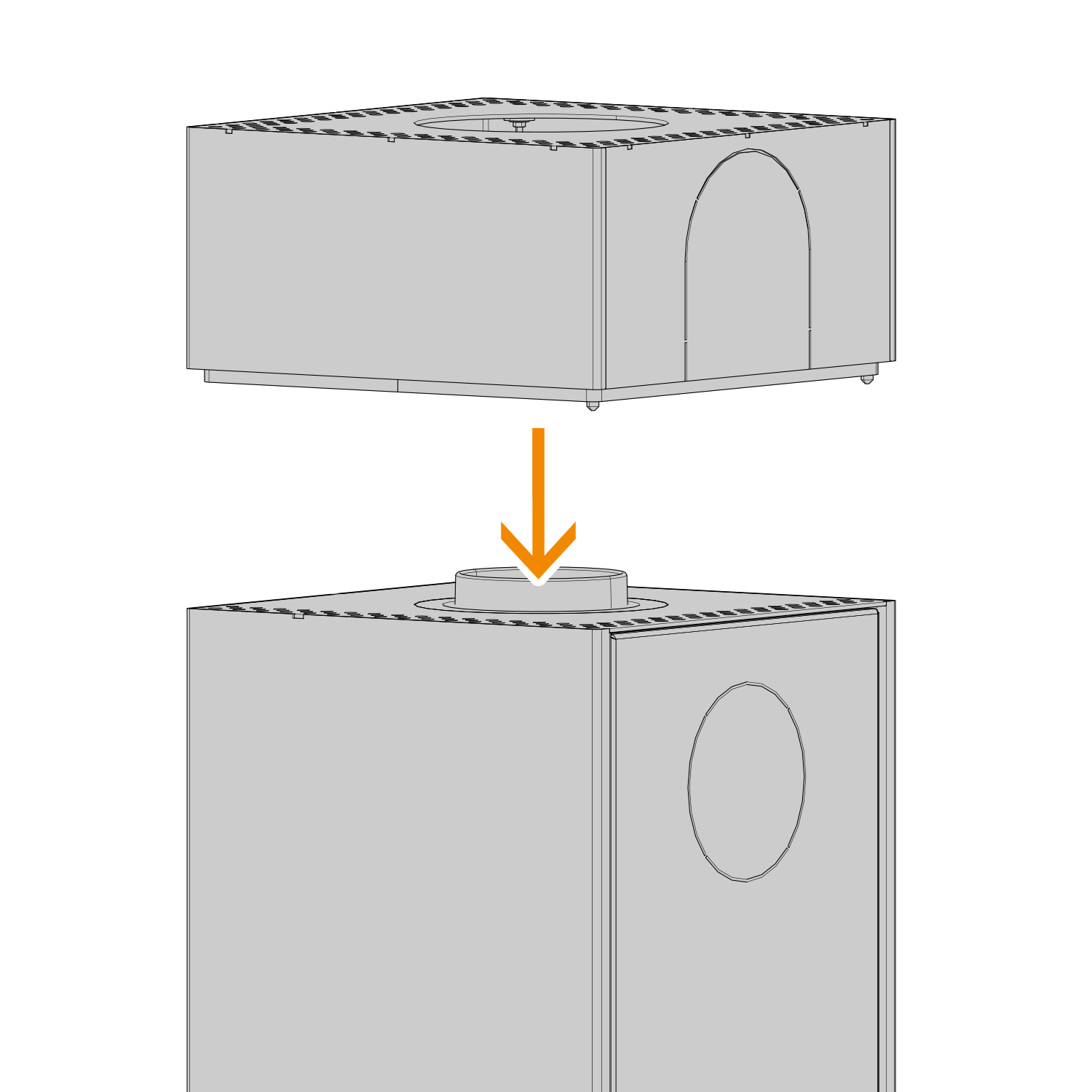 Austroflamm Slim 2.0 / 3.0 Aufsatzbox