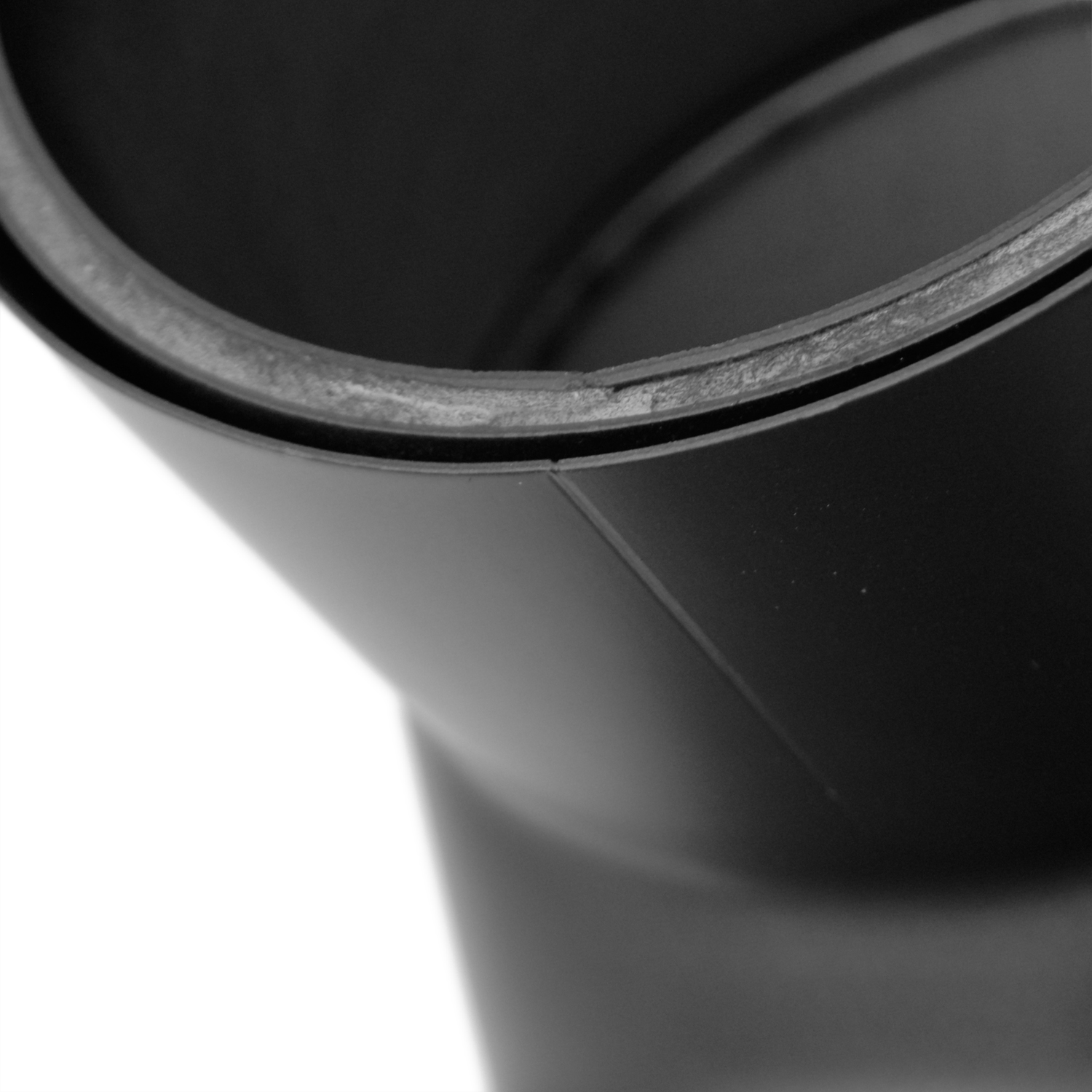 Raik Izoker Rauchrohrbogen 150mm schwarz doppelwandig 90° ohne Tür für Rauchrohr / Ofenrohr