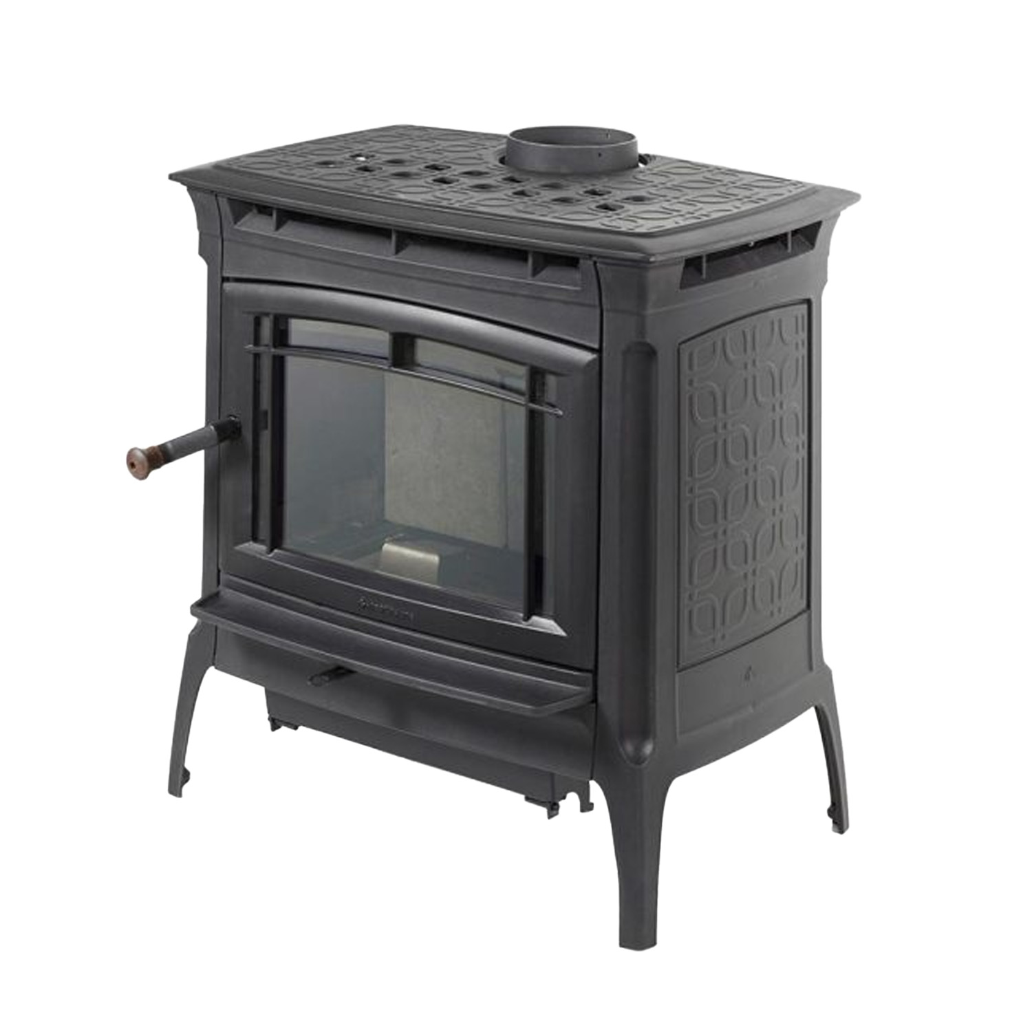 Hergom Manchester Kaminofen 12,5 kW Gusseisen Schwarz Version 2.0