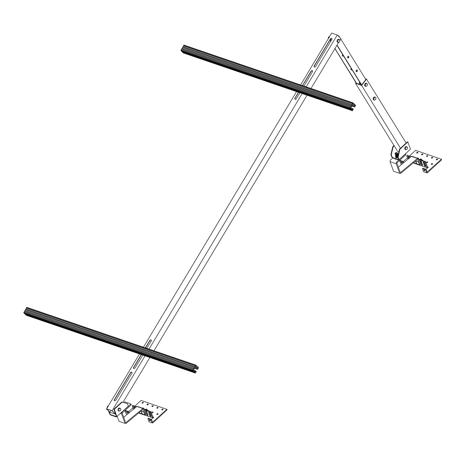 Sunex Standard Schrägdacherweiterungsset 10-25 Grad für 1 Flachkollektor Basicx 2.0 Sunex Standard Schrägdacherweiterungsset 10-25 Grad für 1 Flachkollektor Basicx 2.0
