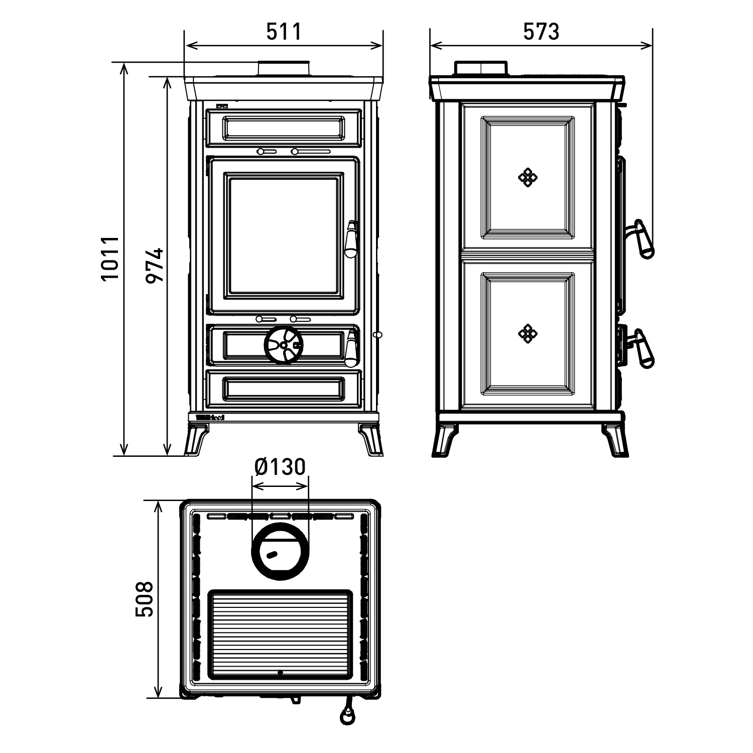 Thermorossi Ilaria Evo Stone Holzofen