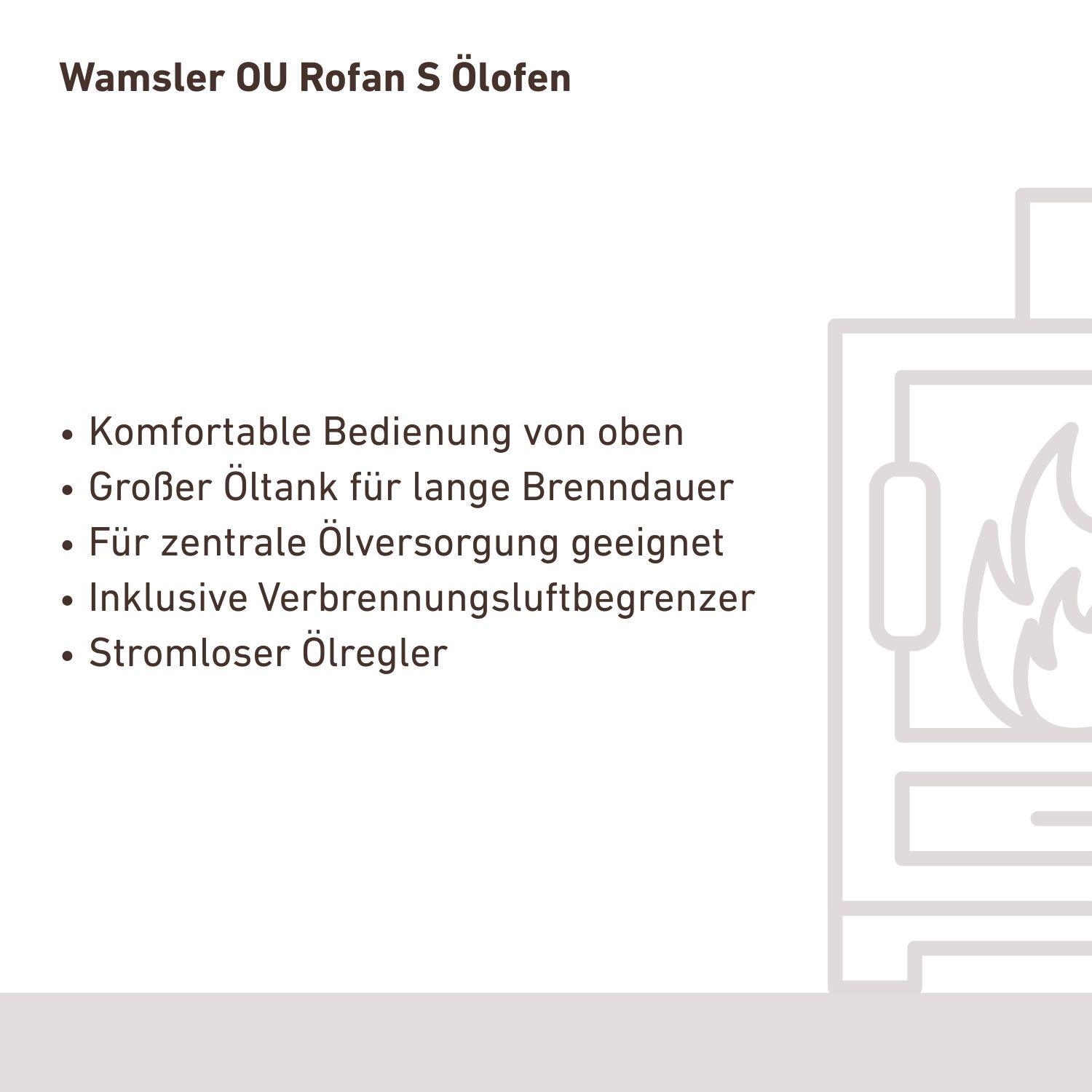 Wamsler OU Rofan S Ölofen Braun