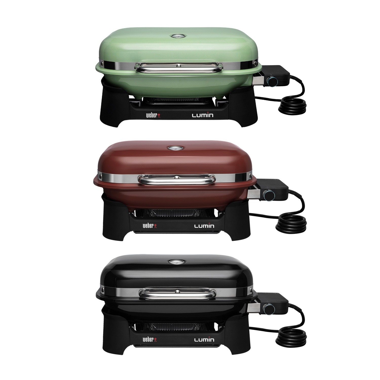 Weber Lumin Compact Elektro-Tischgrill Mintgrün Weber Lumin Compact Elektro-Tischgrill Mintgrün
