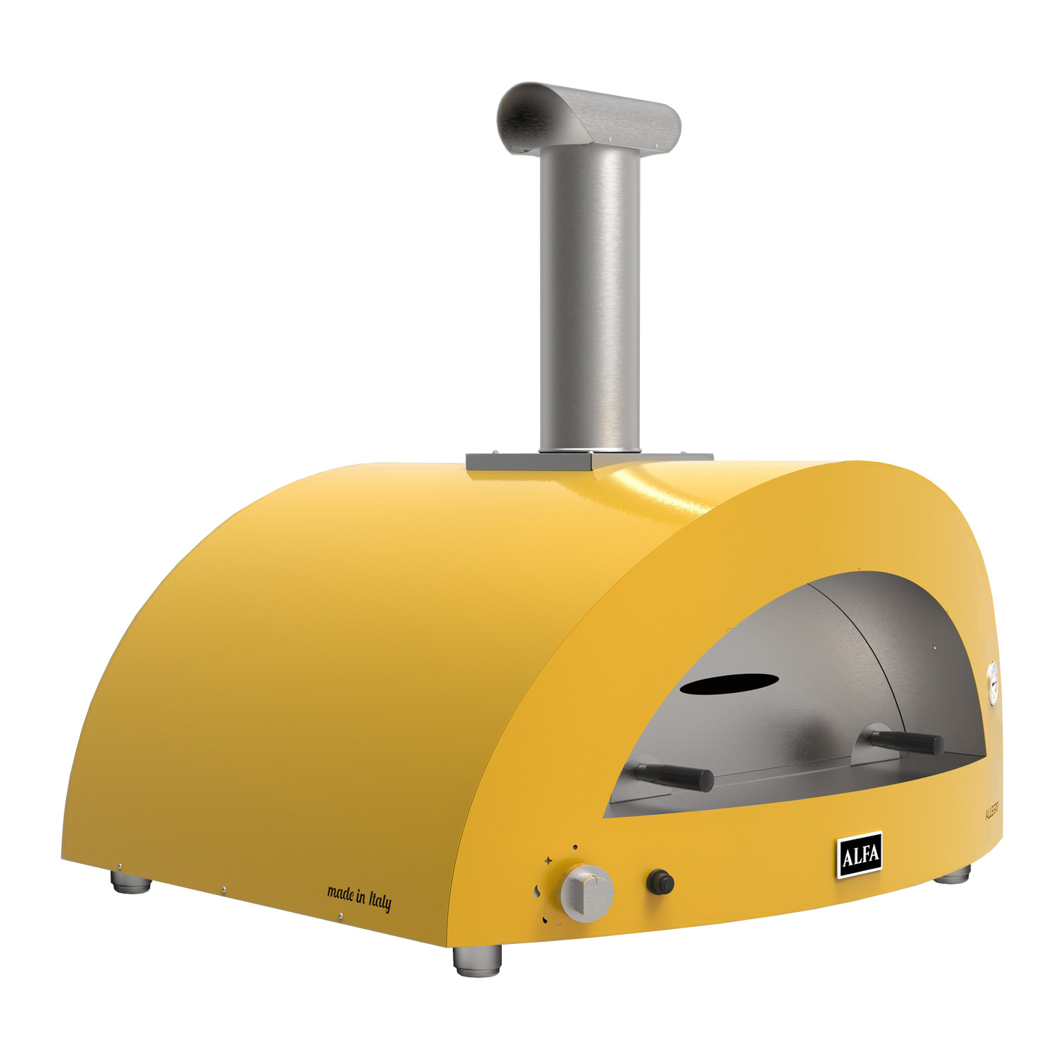 Alfa Moderno 5 Pizze Pizzaofen Hybrid Fire Yellow