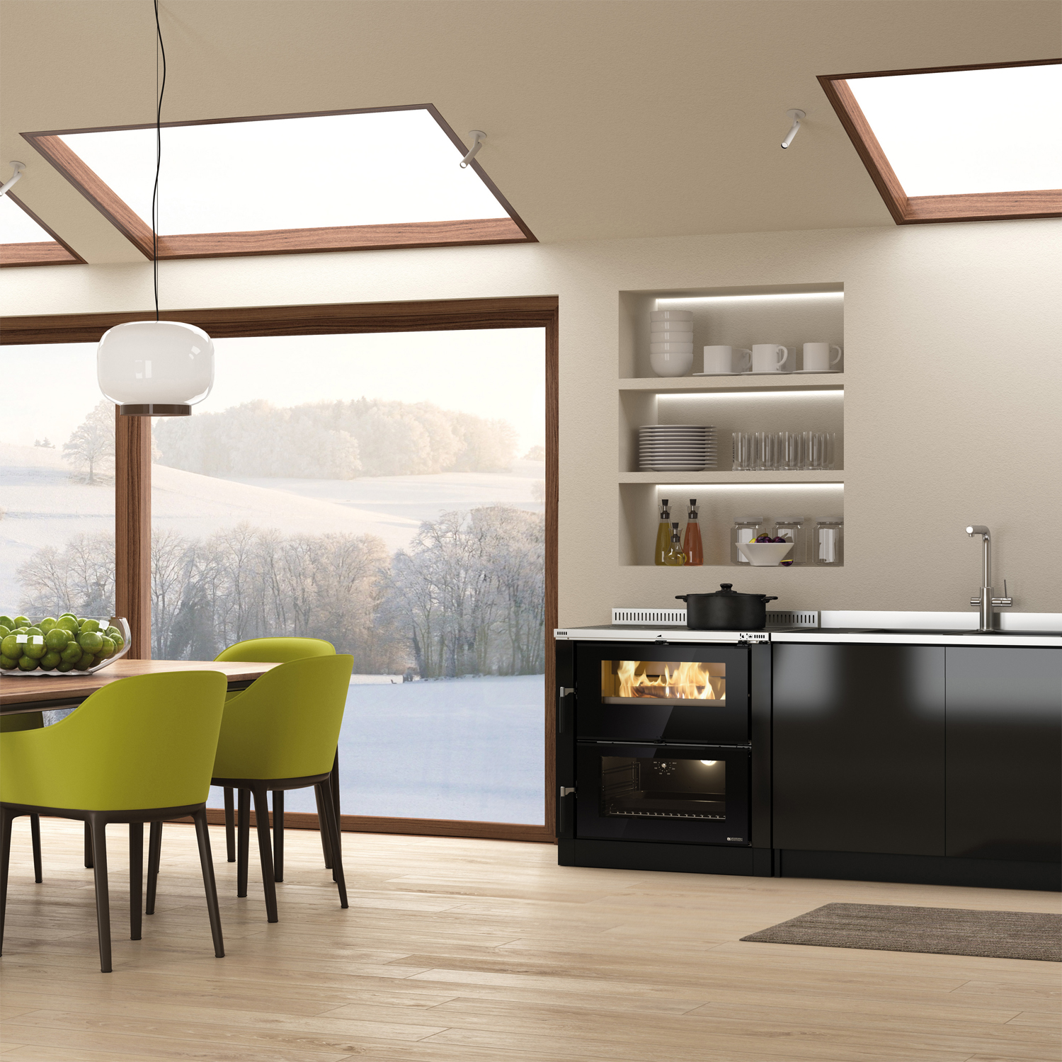 La Nordica Verona XXL 16 Küchenofen Anthrazit