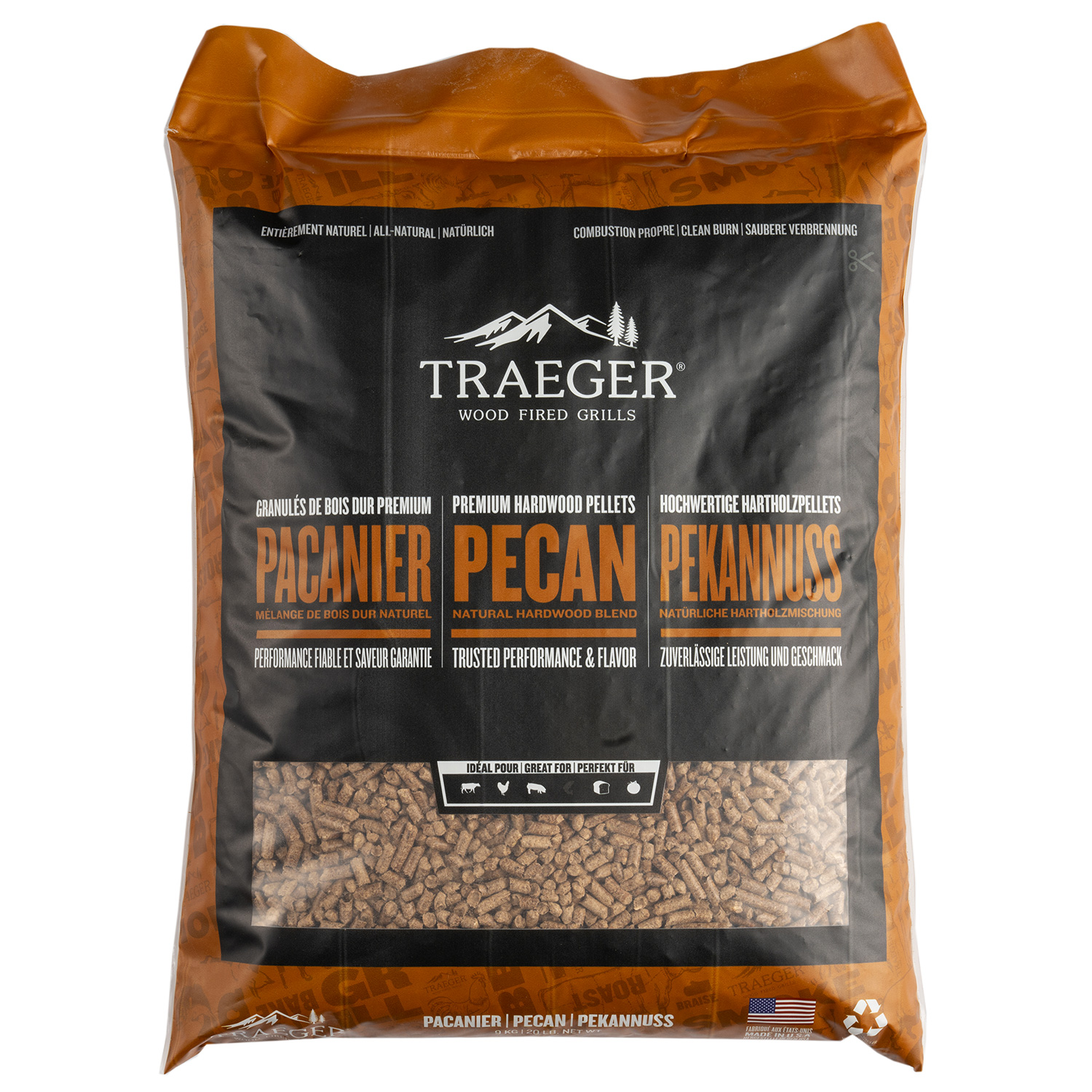 Traeger Smokey Pellets Pecan 9 kg Traeger Smokey Pellets Pecan 9 kg