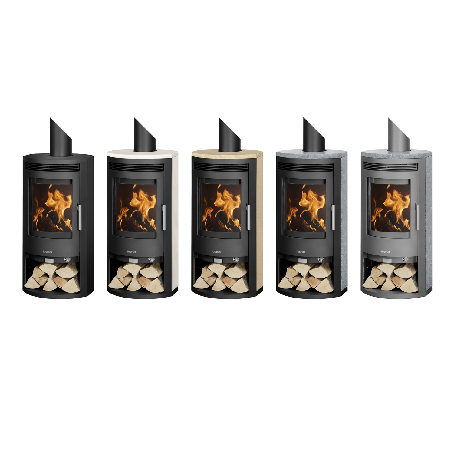 Justus Baltrum 5 D 2.0 Kaminofen Stahl Schwarz Justus Baltrum 5 D 2.0 Kaminofen Stahl Schwarz