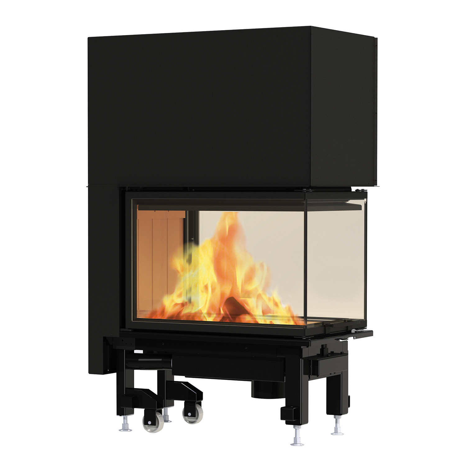 Edilkamin Windo3 50 Kamineinsatz mit weißem Brennraum