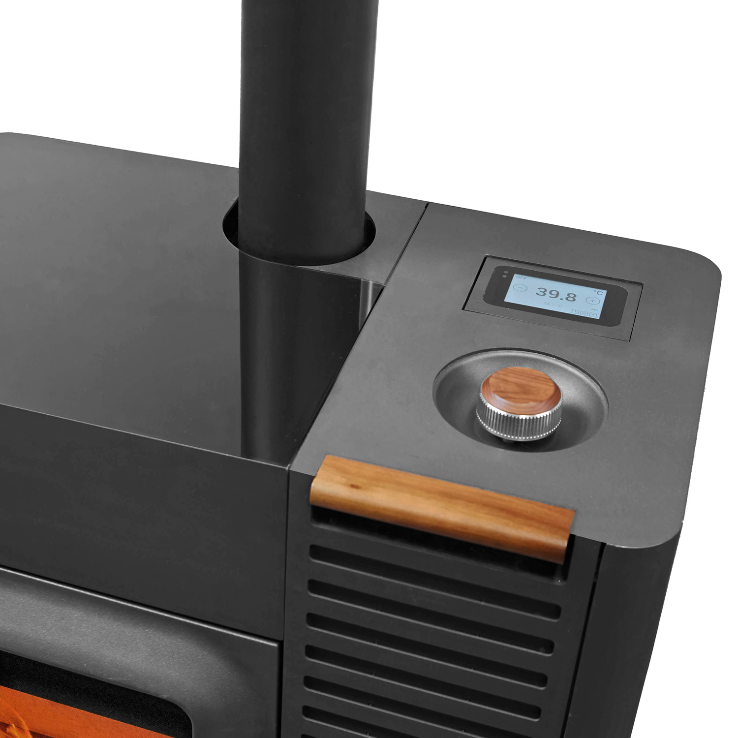 Austroflamm Mo Duo 3.0 Kombiofen Stahl gussgrau