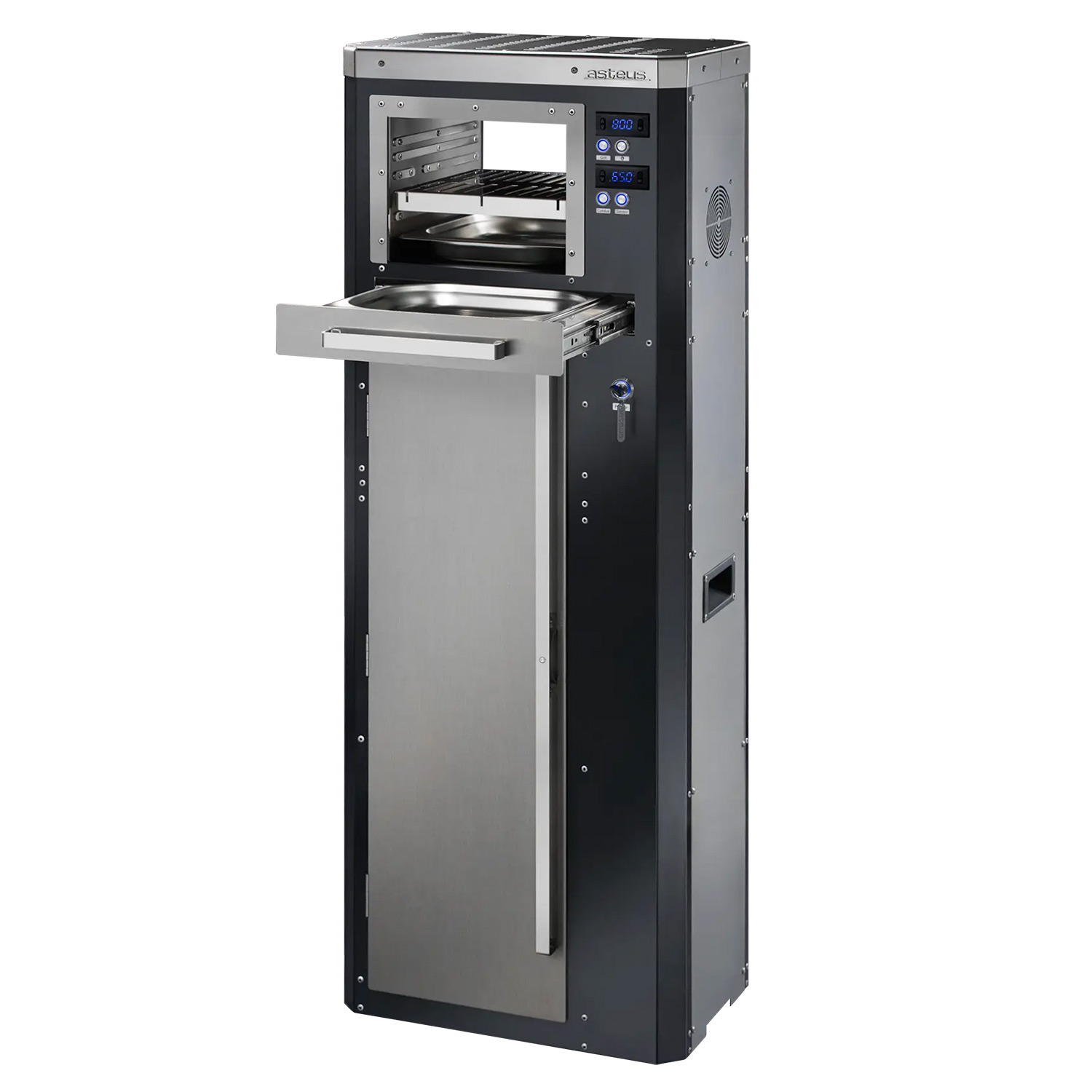 Asteus Fantale 800° Lifestyle Elektrogrill schwarz emailliert