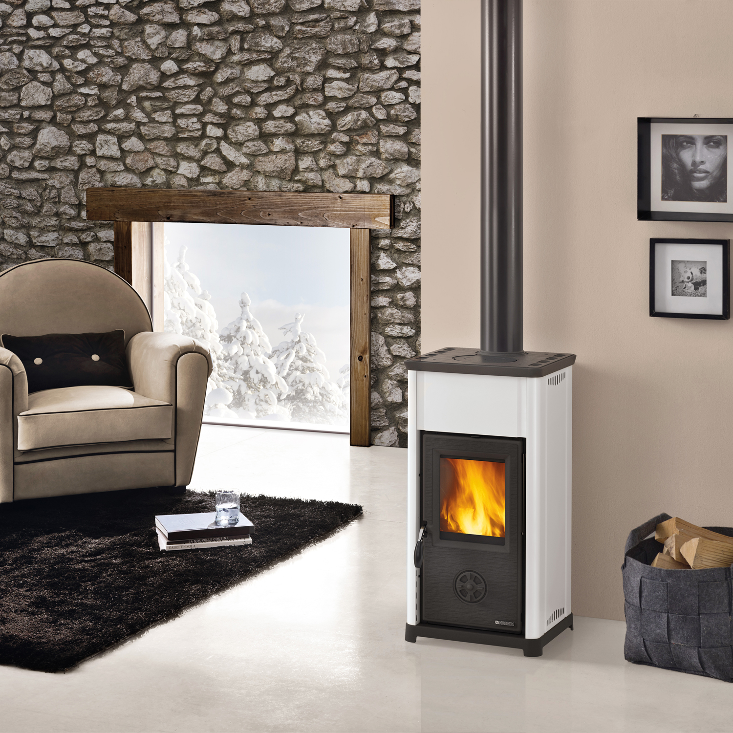 La Nordica Tea 16 Kaminofen Weiß