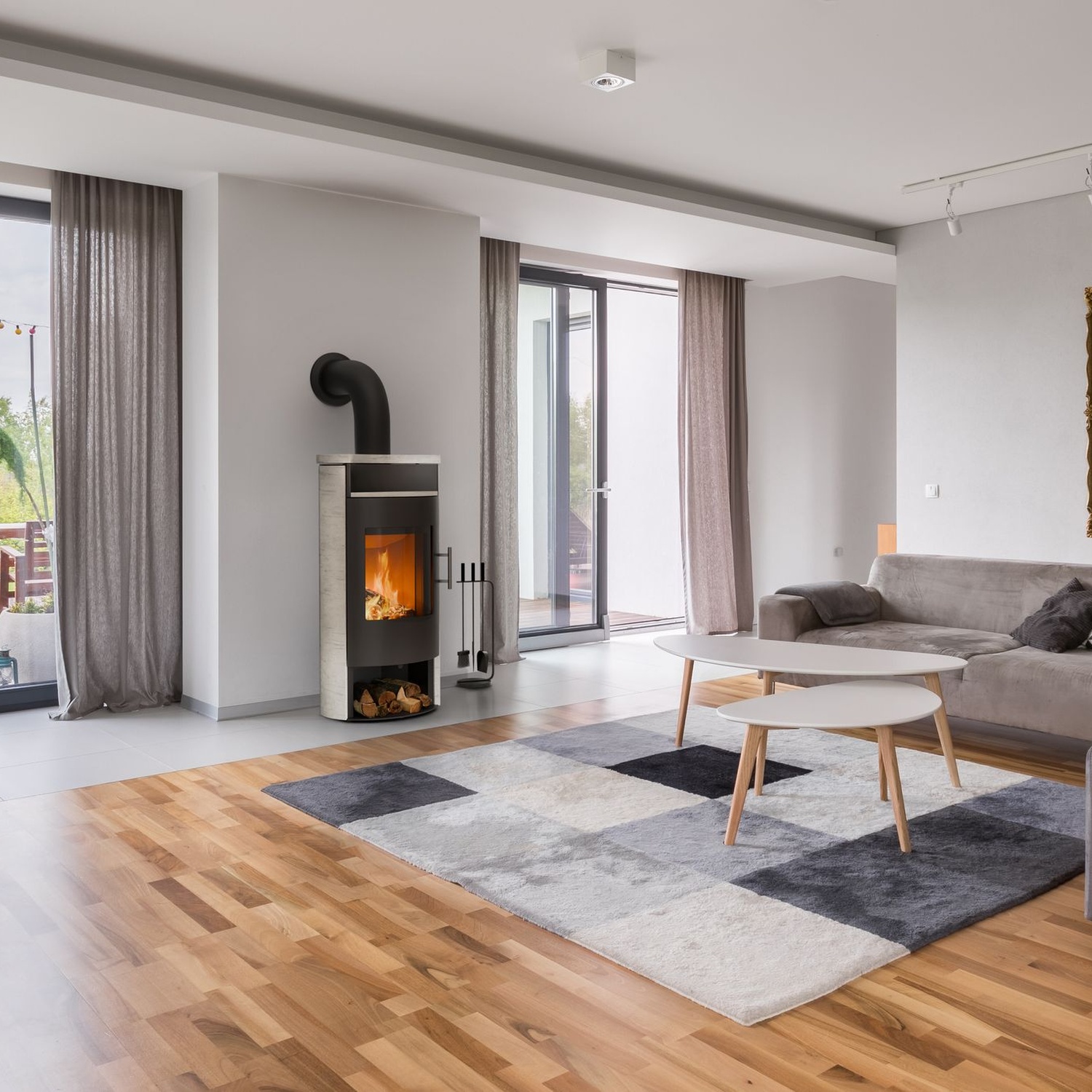 Königshütte ARIES 6 kW Naturstein Ivory Kaminofen