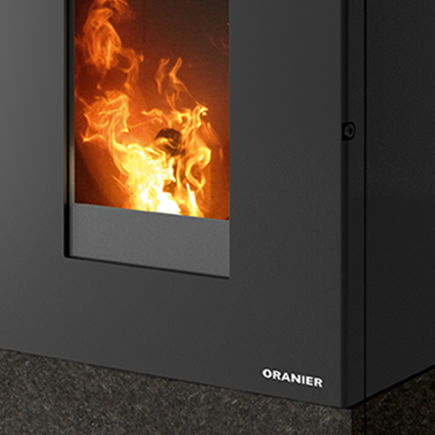 Oranier Boreas Pelletofen Sintered Stone Schiefer LAS