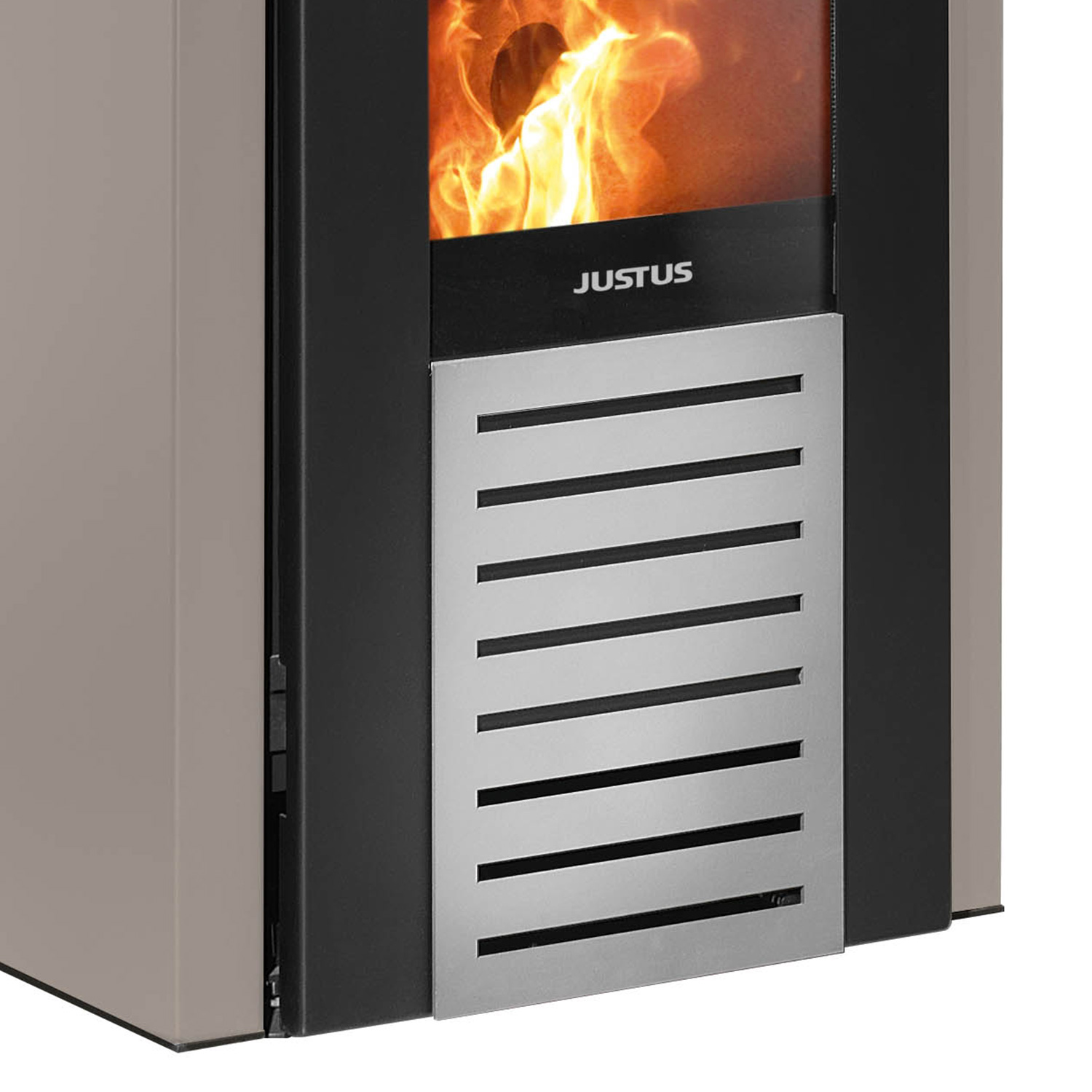 Justus Sirkos 2.0 Pelletofen Stahl Taupe